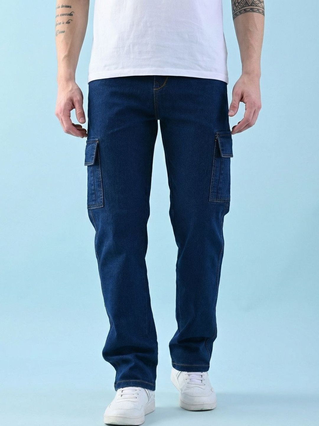 Kook N Keech Men Classic Regular Fit Mid-Rise Stretchable Jeans