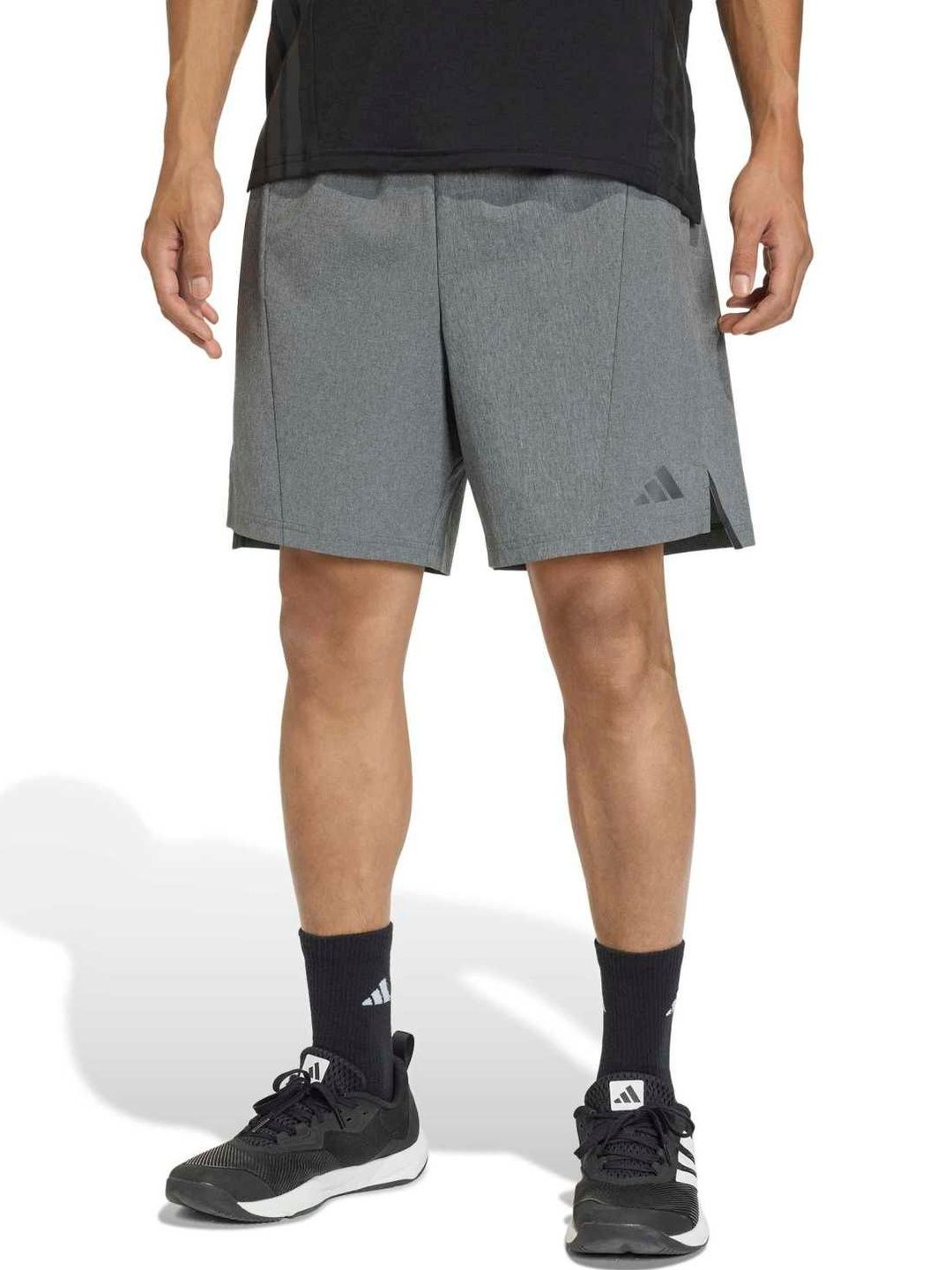 ADIDAS ADIDAS Designed For Training Melange Men Above Knee Sports Shorts
