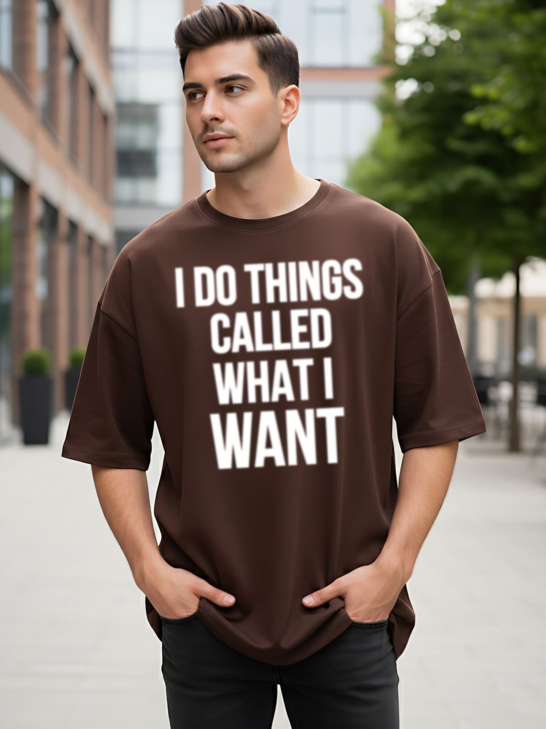 Kook N Keech Men Typography Printed Drop-Shoulder Sleeves T-shirt