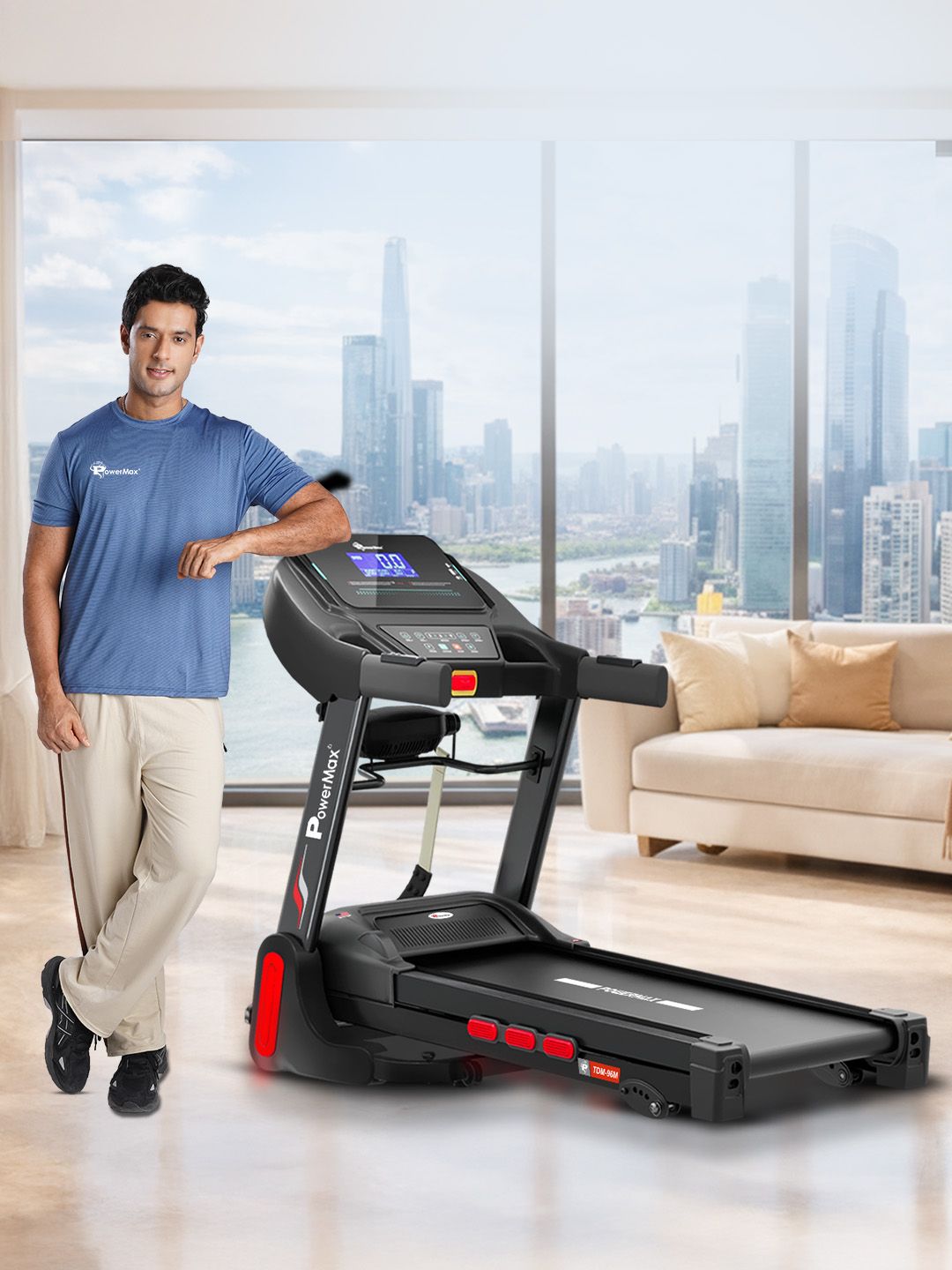 PowerMax Fitness PowerMax Fitness TDM-96M 4HP Treadmill Massager Relaxing Home Workout