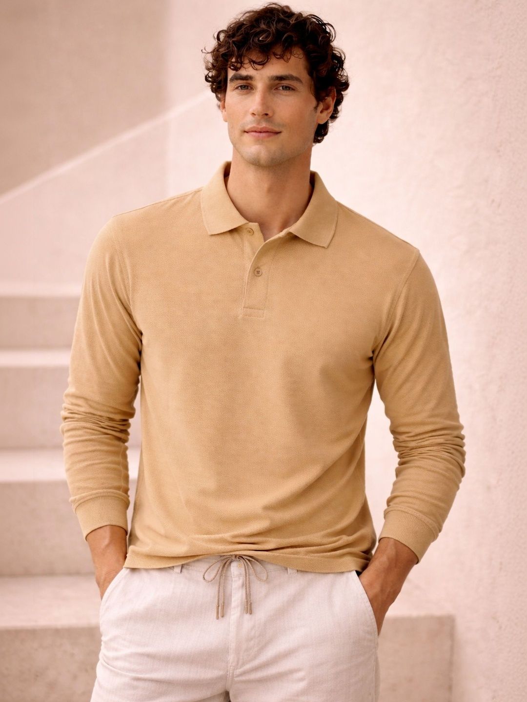 The Roadster Lifestyle Co Cotton Polo Collar T-Shirt