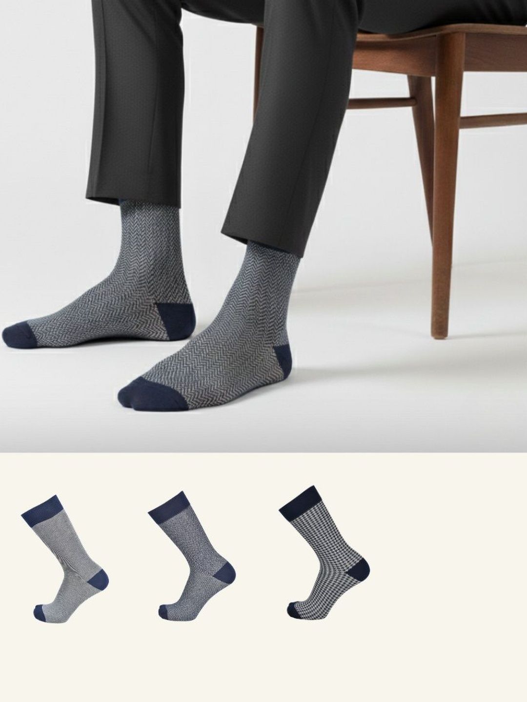 The Sock Street Unisex Assorted Patterned Calf Length Socks