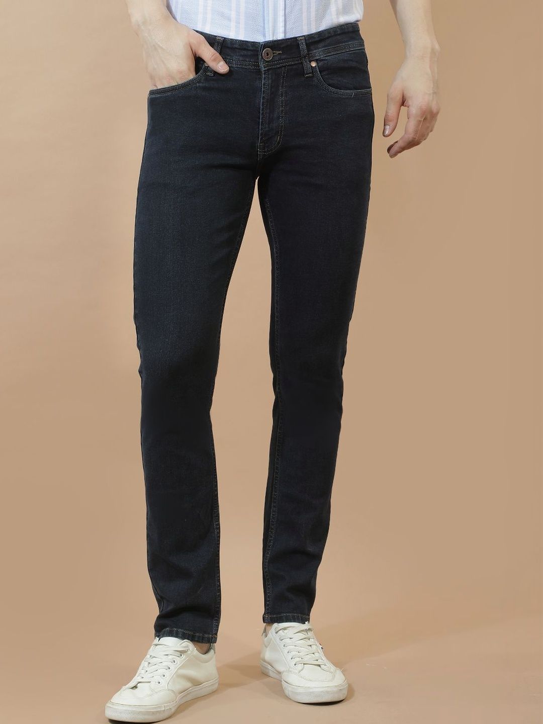 Numero Uno Numero Uno Men Skinny Fit Low-Rise Stretchable Jeans