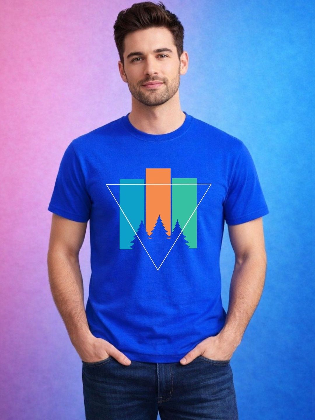 KINSEY Men Printed T-shirt