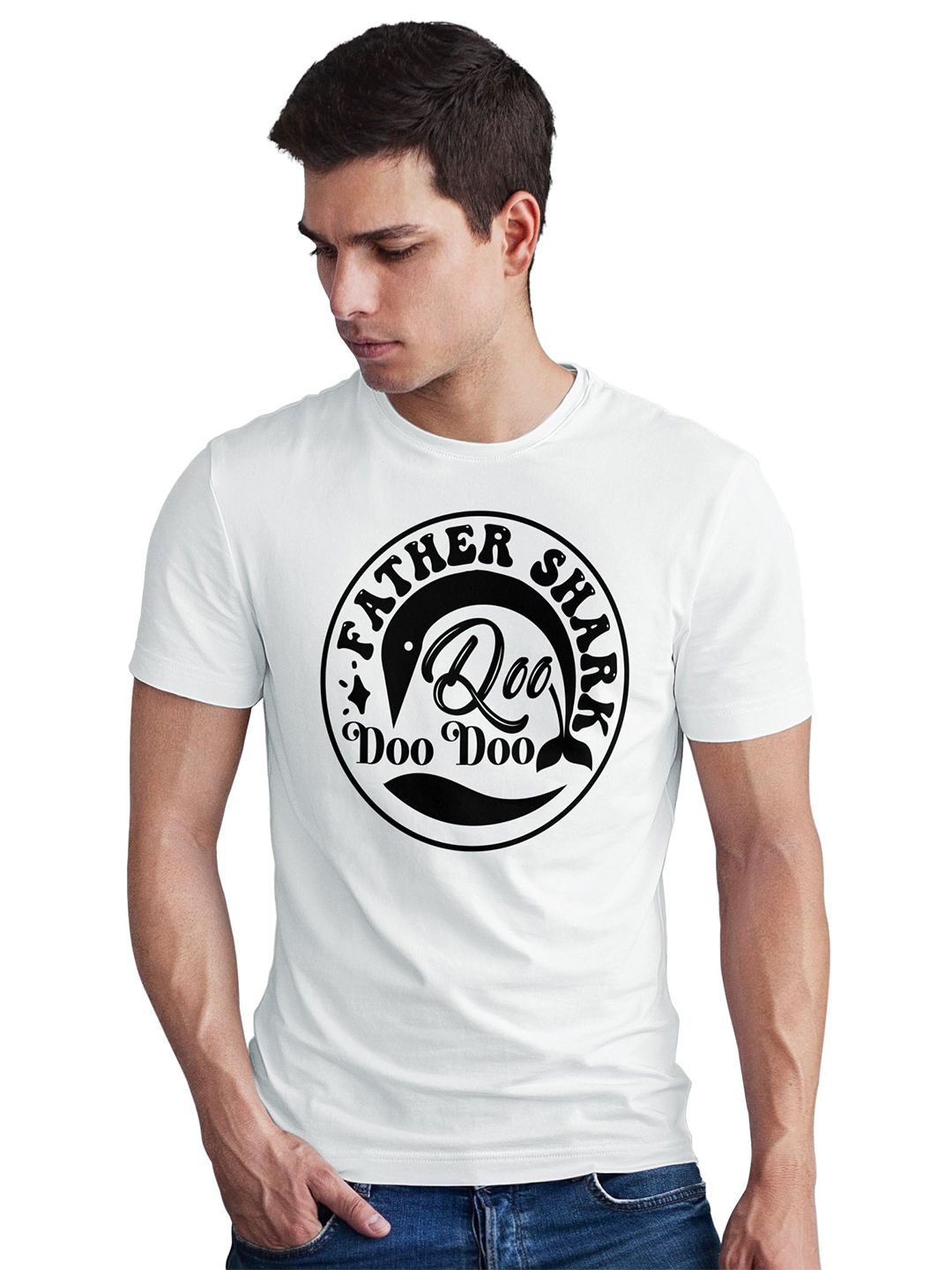 Seekbuylove Typography Printed Round Neck Bio Finish Cotton T-shirt