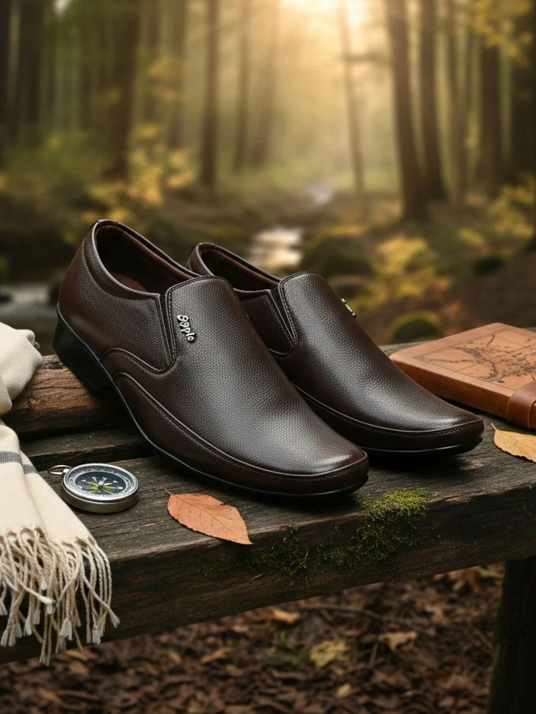 ALSTOM Men Textured PU Loafers