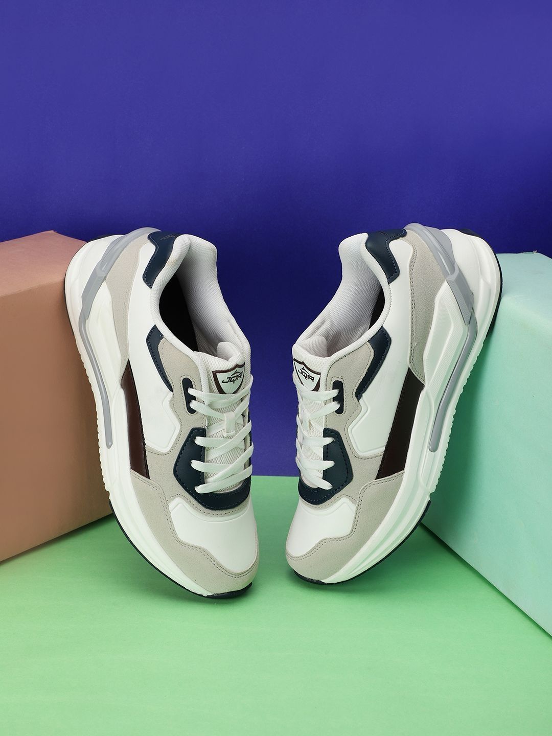JQR Men KEVLAR Colourblocked Sneakers