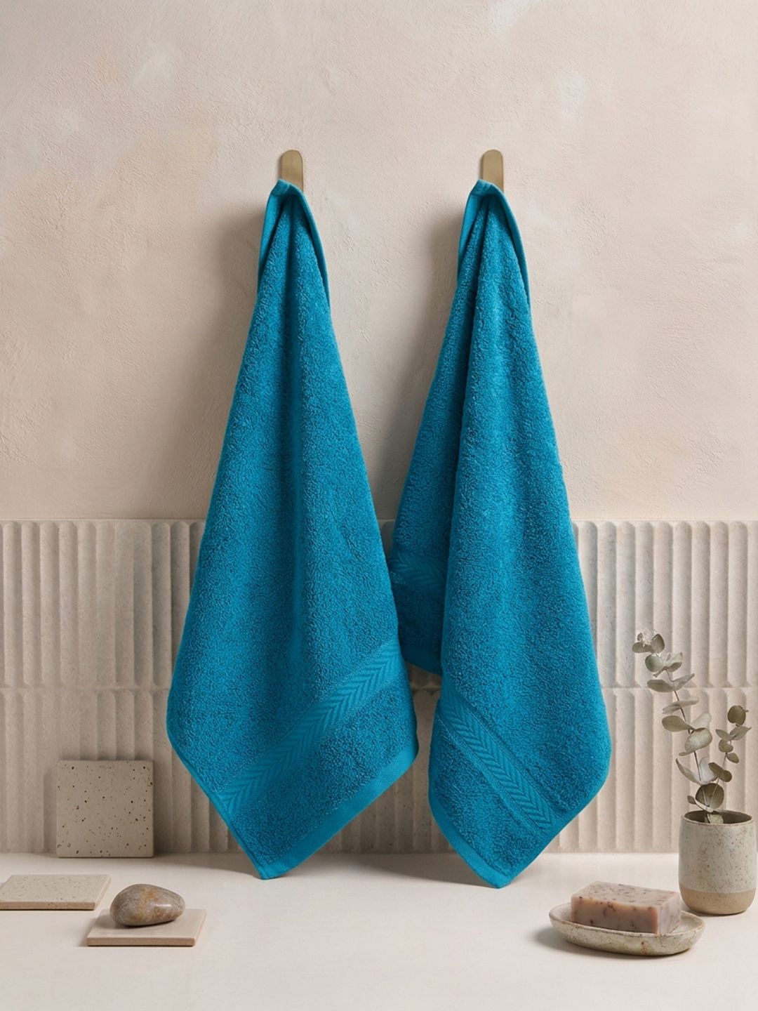 Monte Carlo Monte Carlo Amber Vivid Blue Cotton 525 Gsm 40X60 Cm 2 Hand Towel