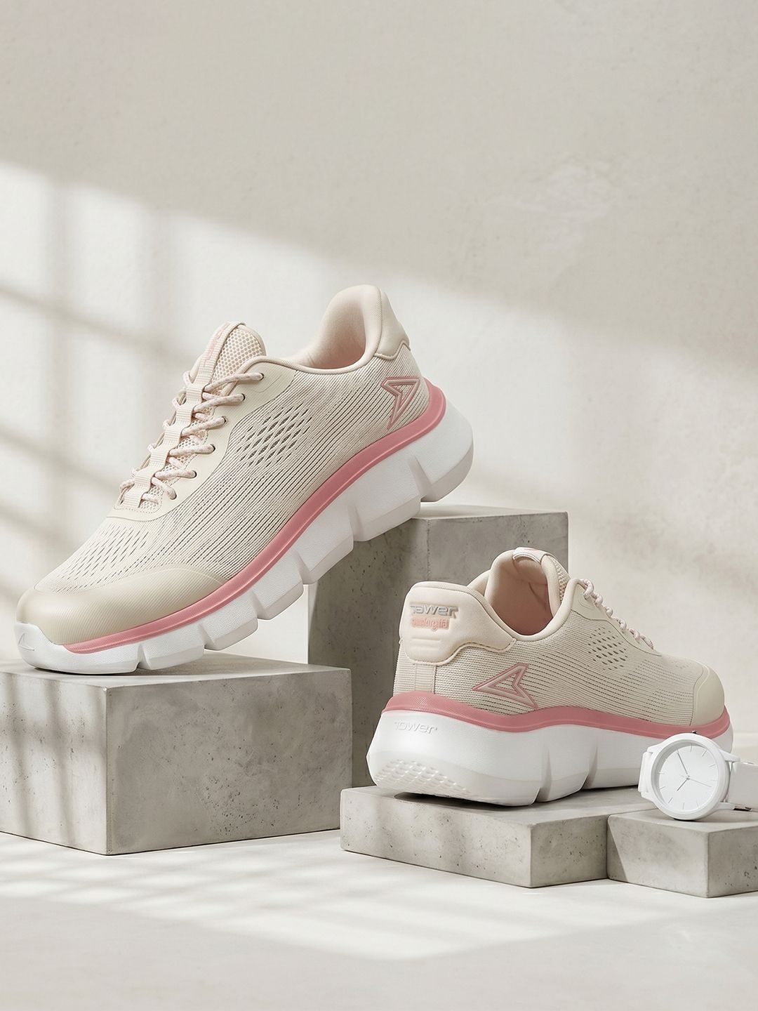 Power Power Women Textile Training or Gym Non-Marking Shoes
