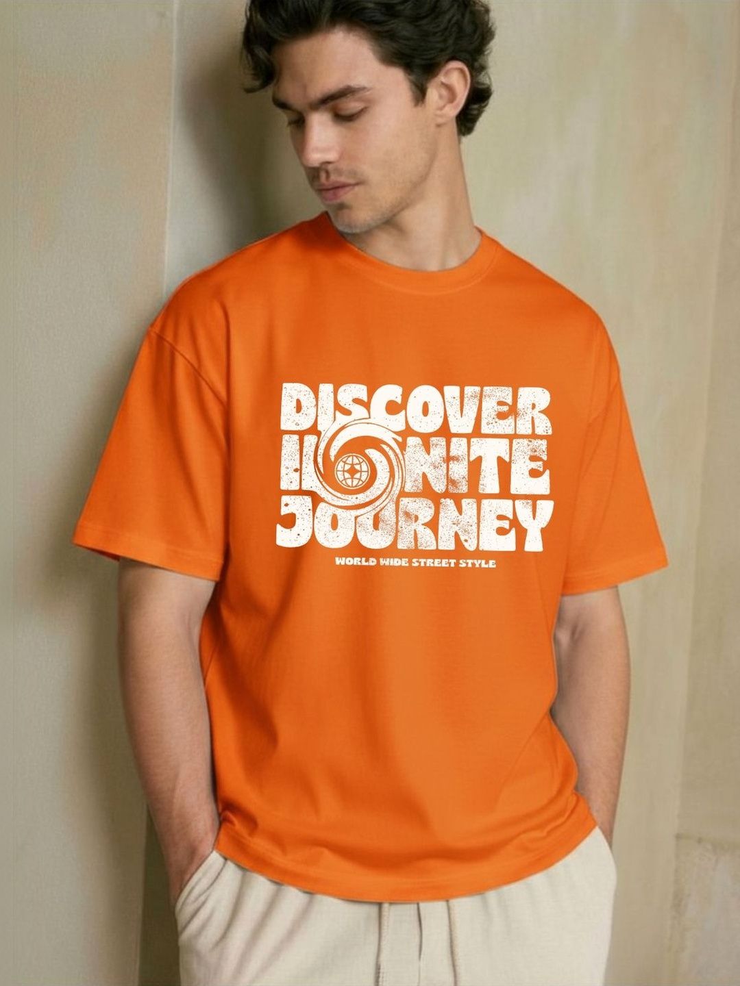 R.Code by The Roadster Life Co. Men Typography Printed T-shirt