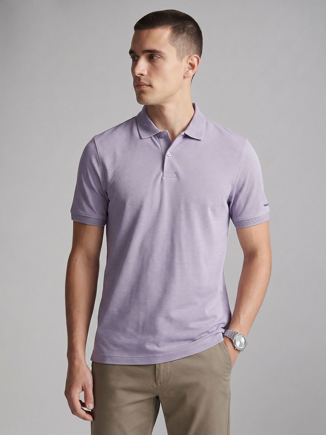 Van Heusen Polo Collar Pure Cotton T-shirt