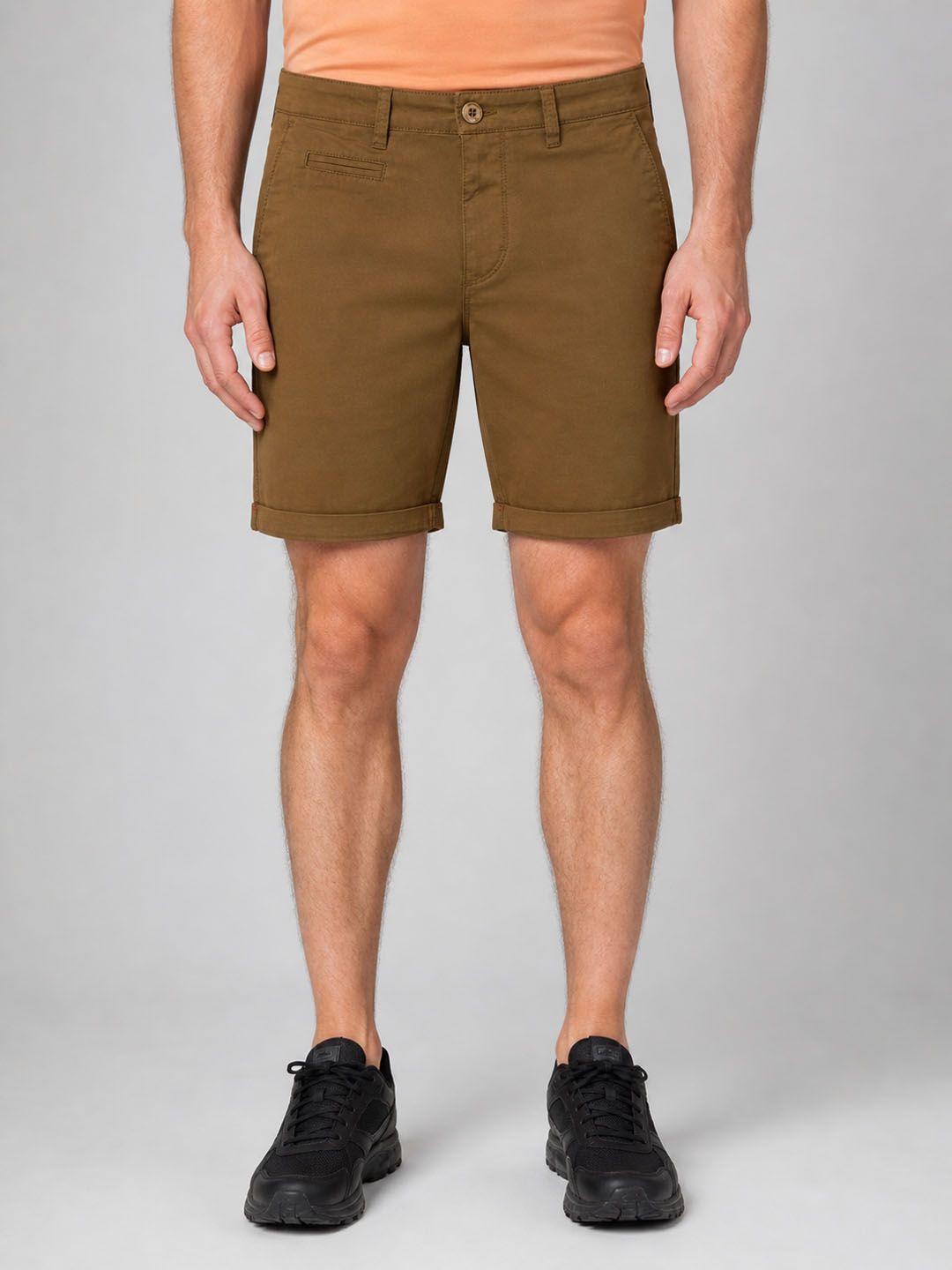 Roadster Roadster Men Solid Pure Cotton Shorts