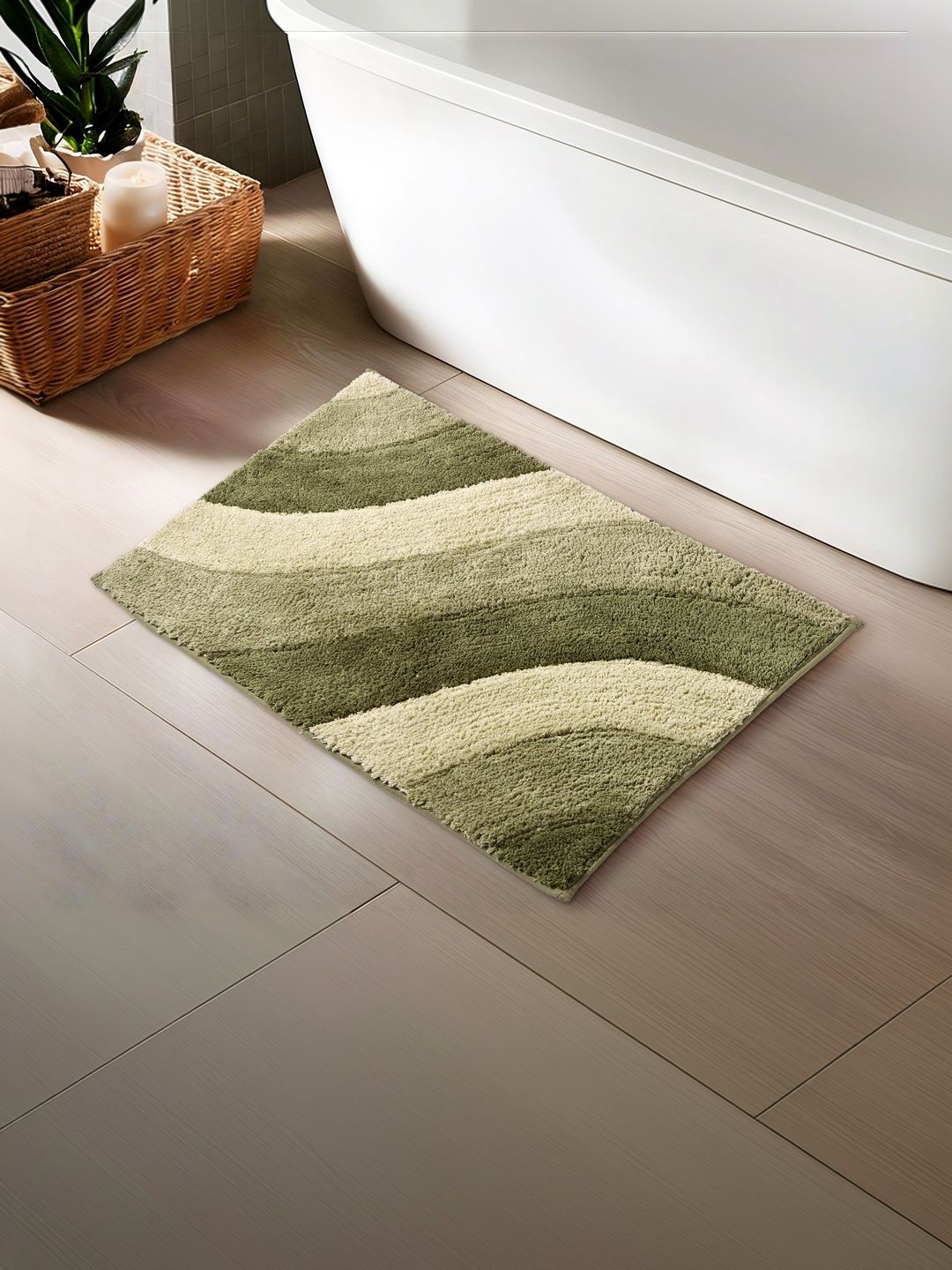 Home Centre Green Anti-Slip Bath Mat