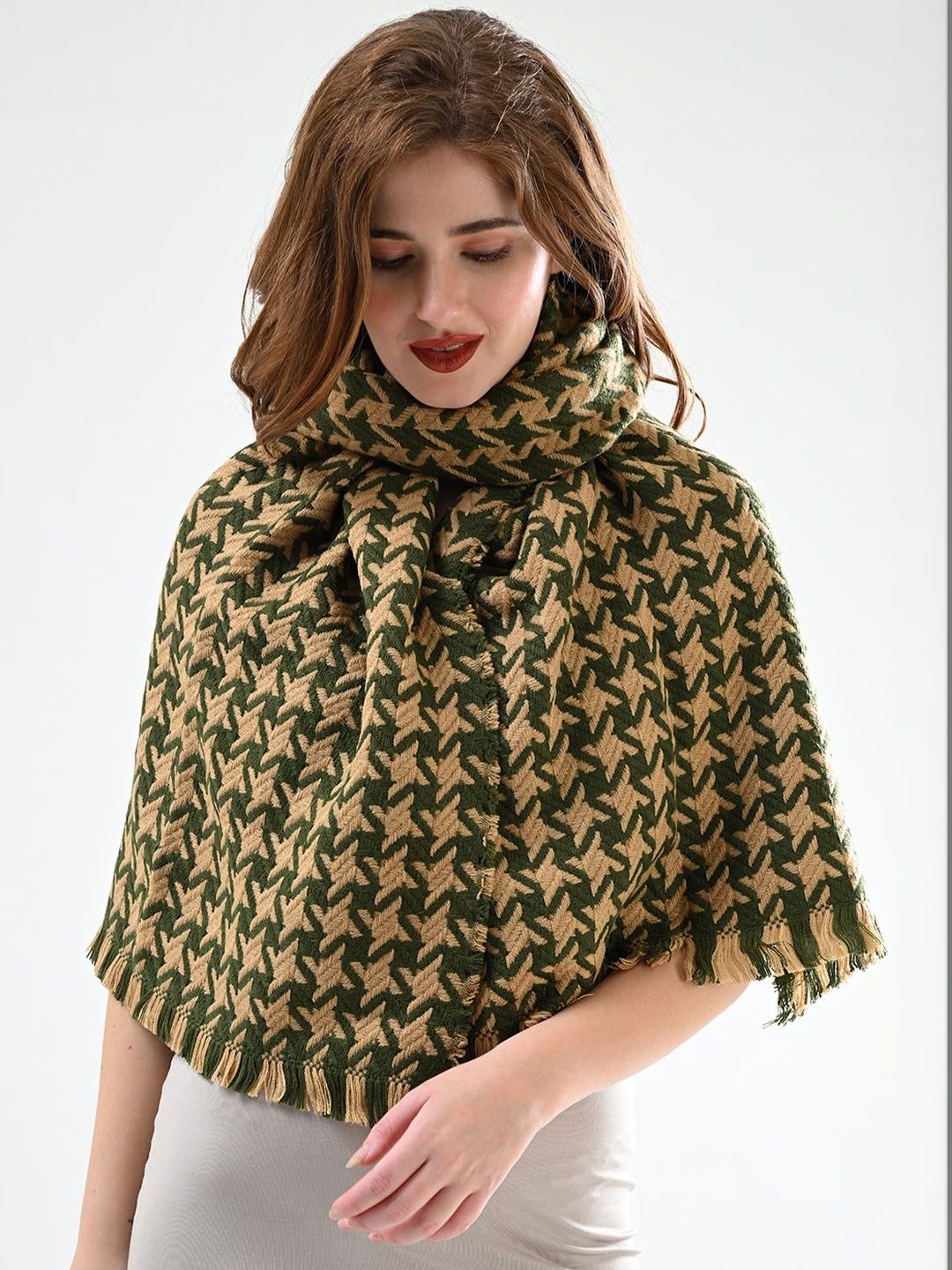Cazzano Women Geometric Printed Shawl