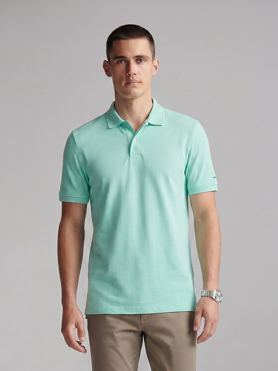 Van Heusen Polo Collar Pure Cotton T-shirt