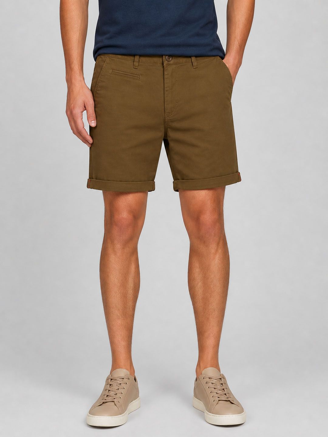 Roadster Roadster Men Solid Cotton Regular Shorts
