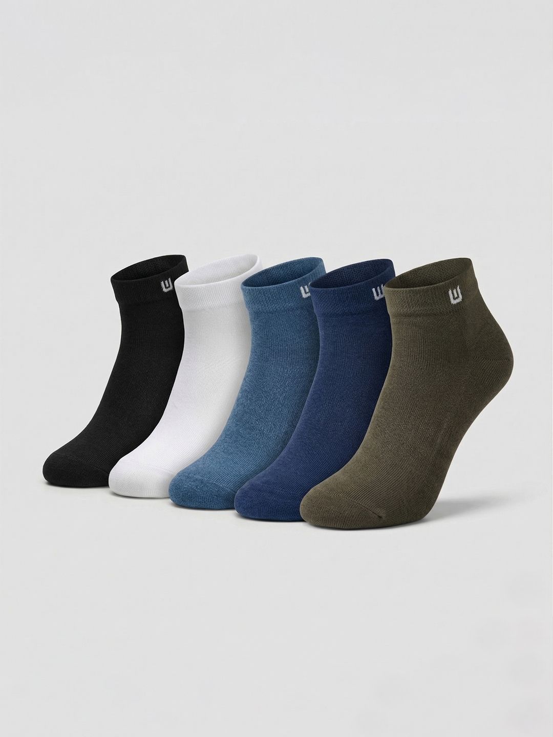 Moda Rapido Men Pack of 5 Cotton Assorted Ankle Length Socks