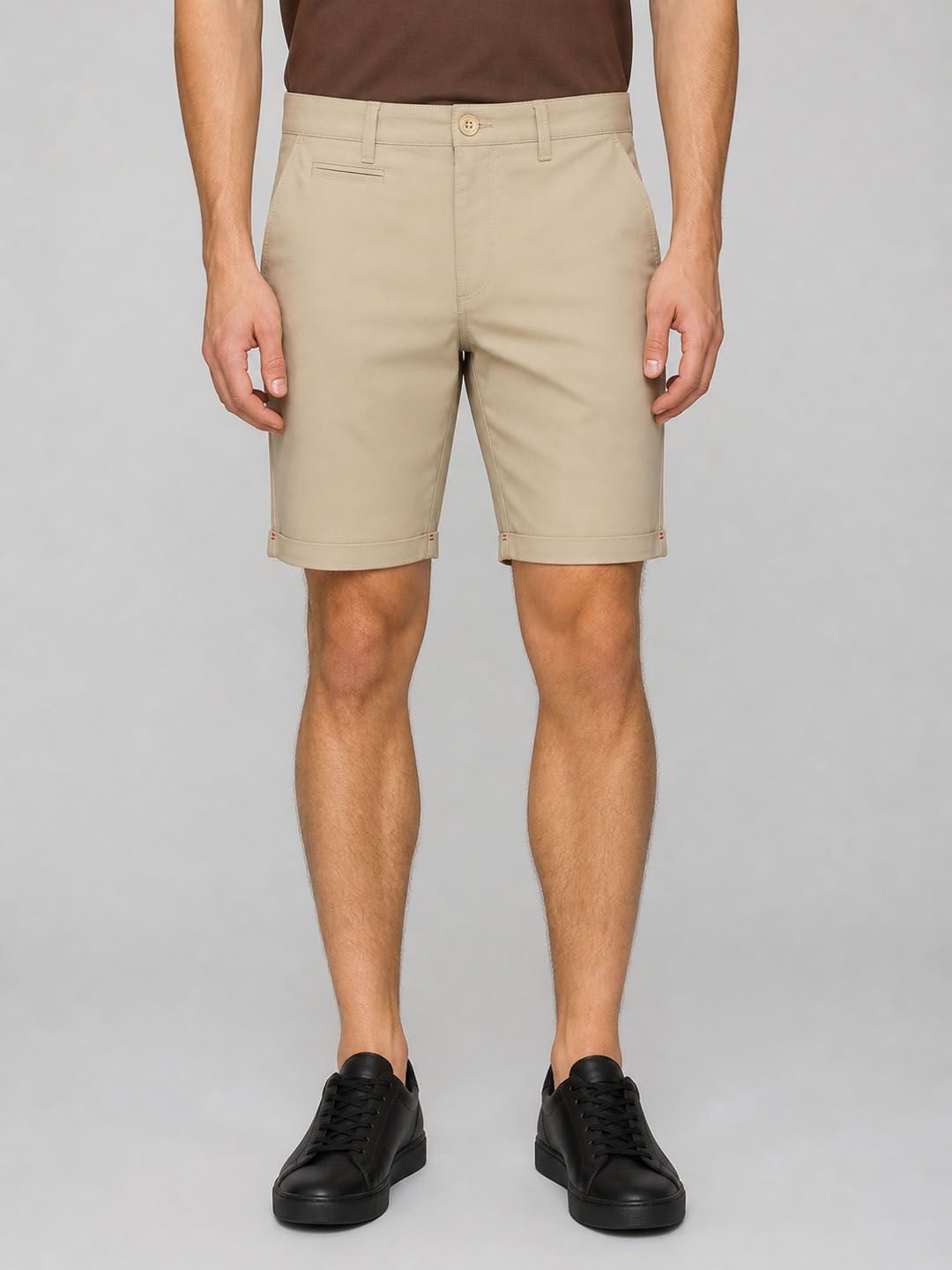 Roadster Roadster Men Solid Cotton Shorts