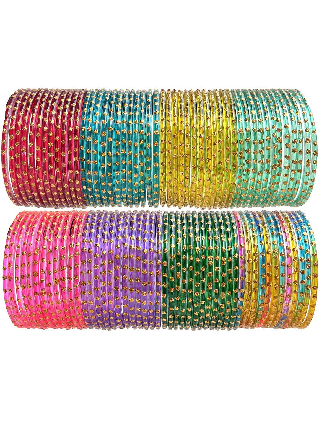 HAND KKRAFTS Set Of 8 Stone Studded Bangle
