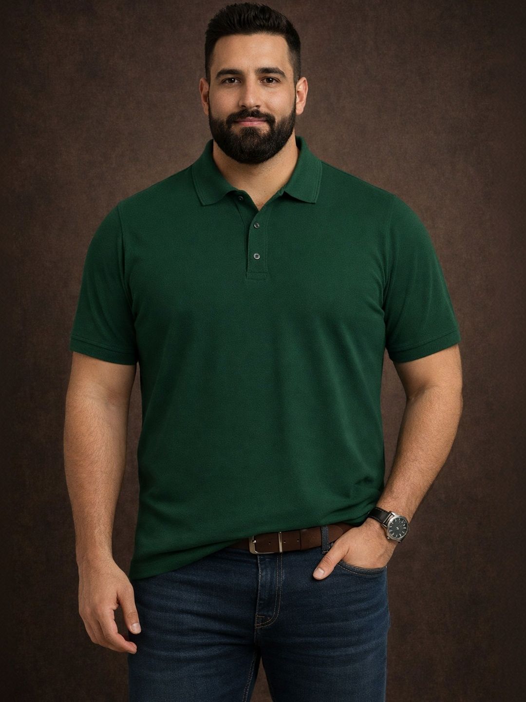 The Roadster Lifestyle Co Polo Collar Oversized Tshirts