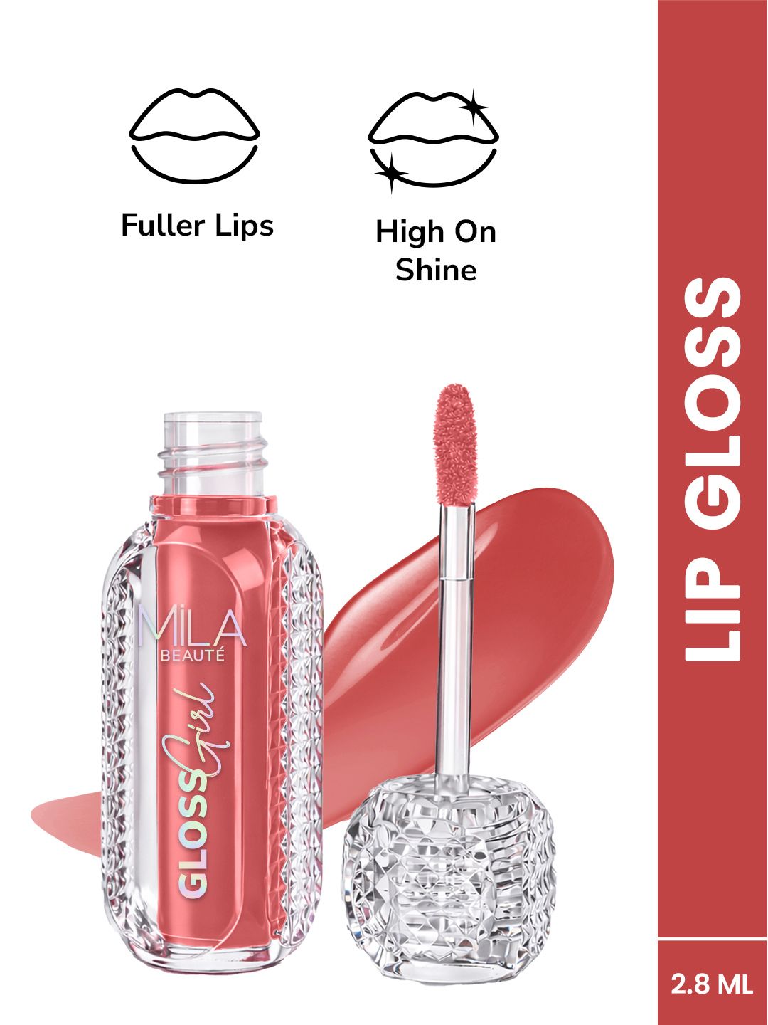 MILA BEAUTE Gloss Girl Hydration Lip Gloss With Hyaluronic Acid - 2.8 ml - My Choice - 05