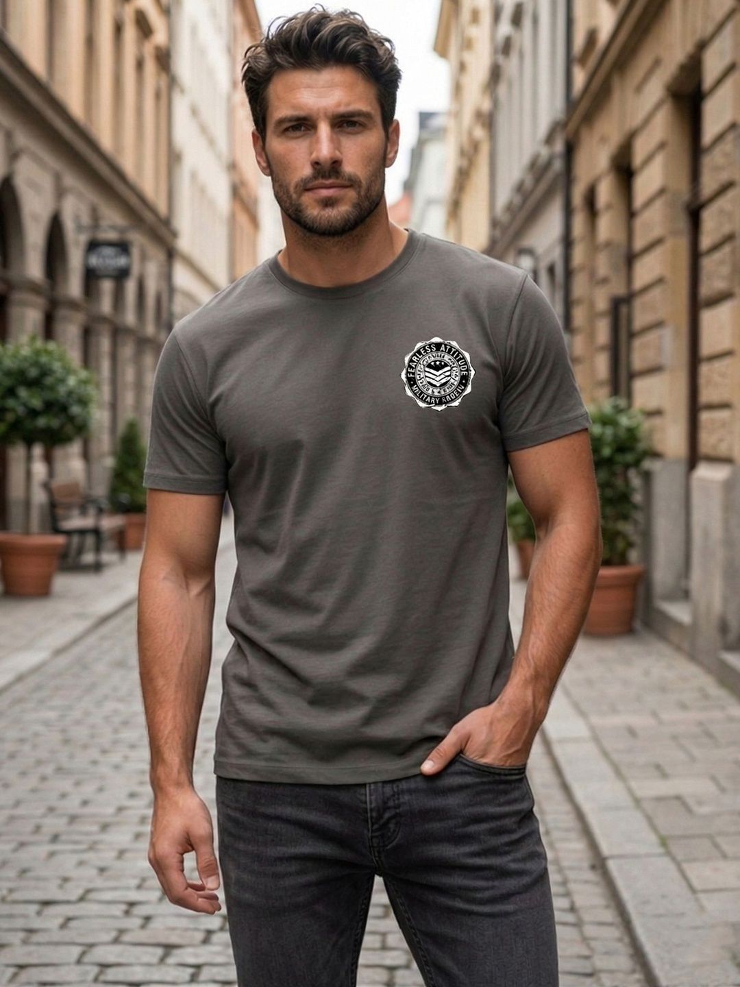 Moda Rapido Men Printed T-shirt
