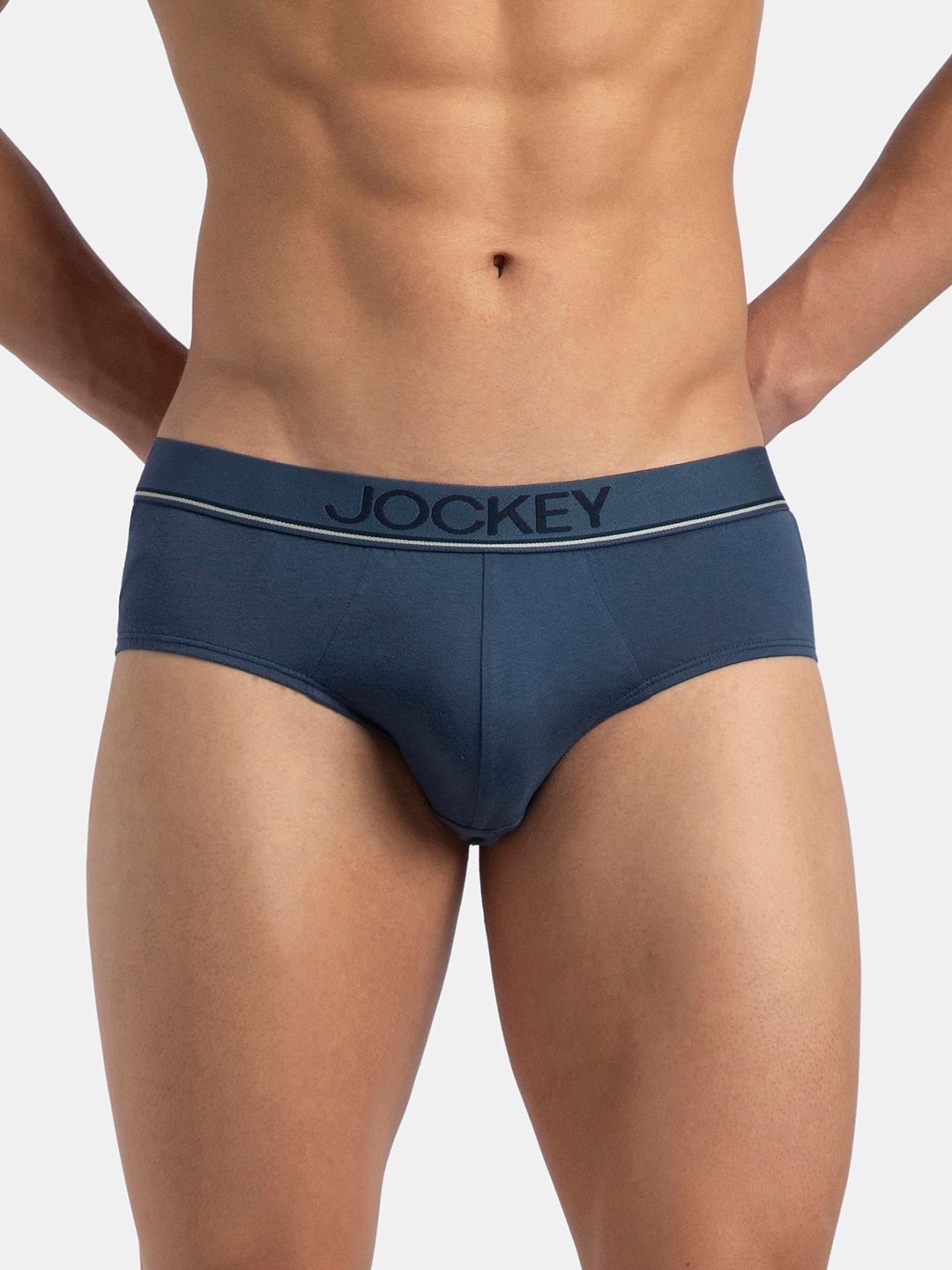 Jockey Super Combed Cotton Solid Brief with Ultrasoft Waistband - 8037