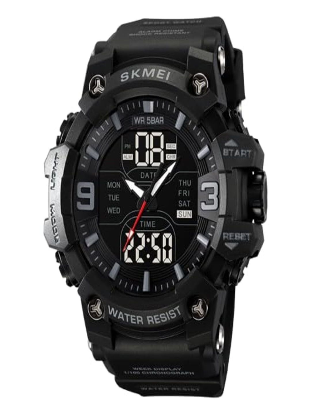 Skmei Skmei Men Dial & Straps Analogue and Digital Chronograph Watch 2222BK