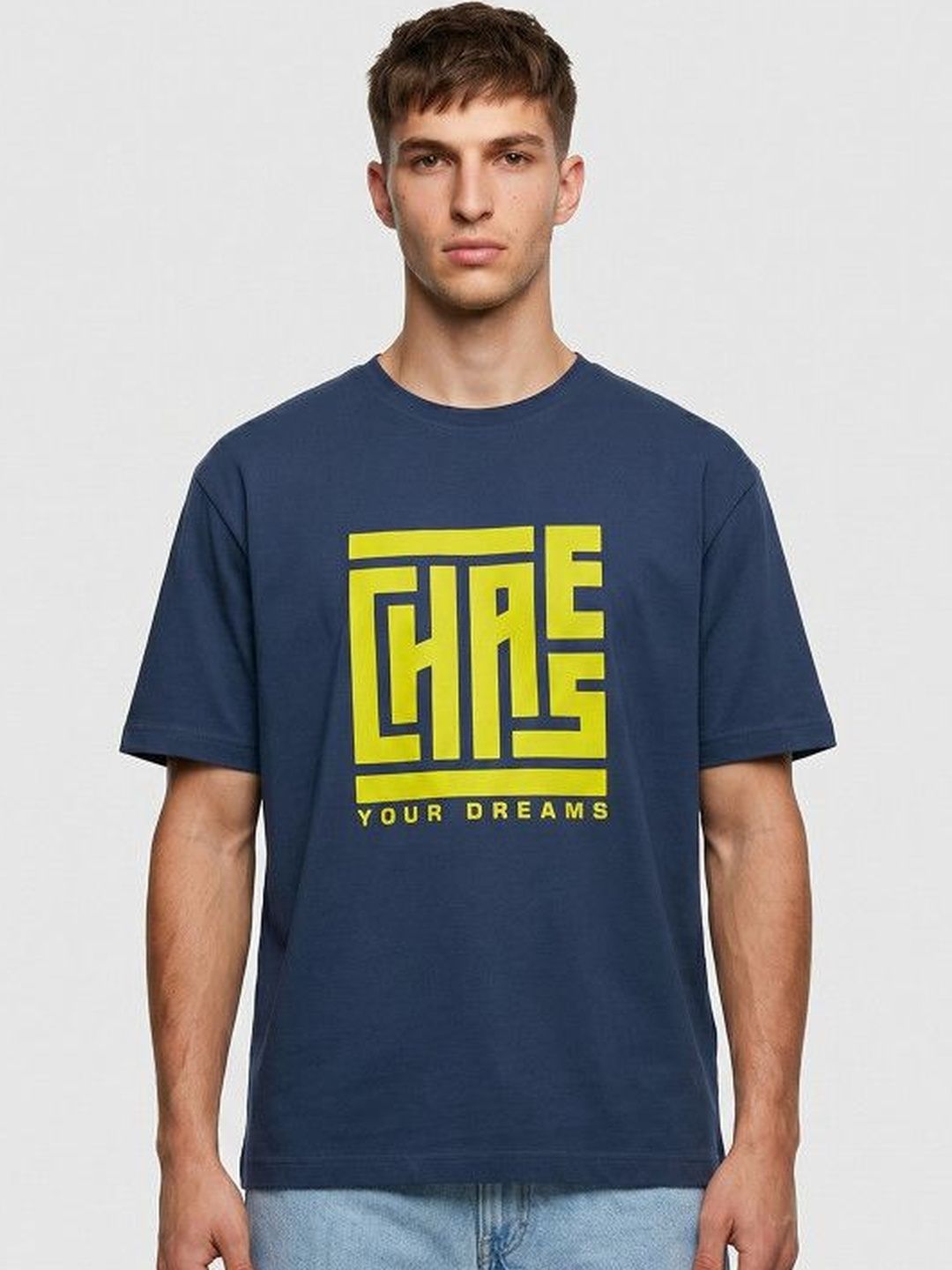 High Star Men Typography Printed T-shirt