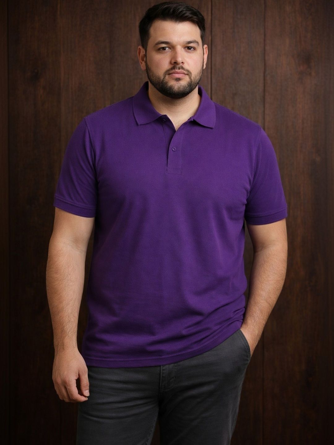 Mast & Harbour Men Polo Collar T-shirt
