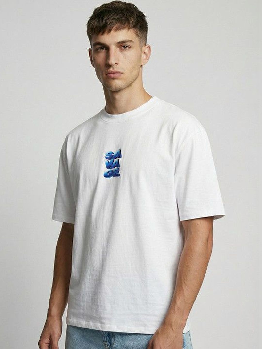High Star Men Typography Printed T-shirt
