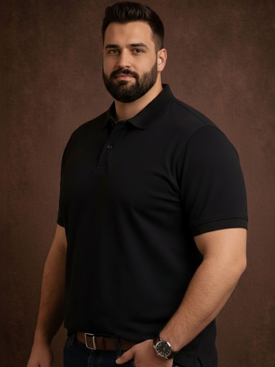 The Roadster Lifestyle Co Polo Collar Oversized Tshirts