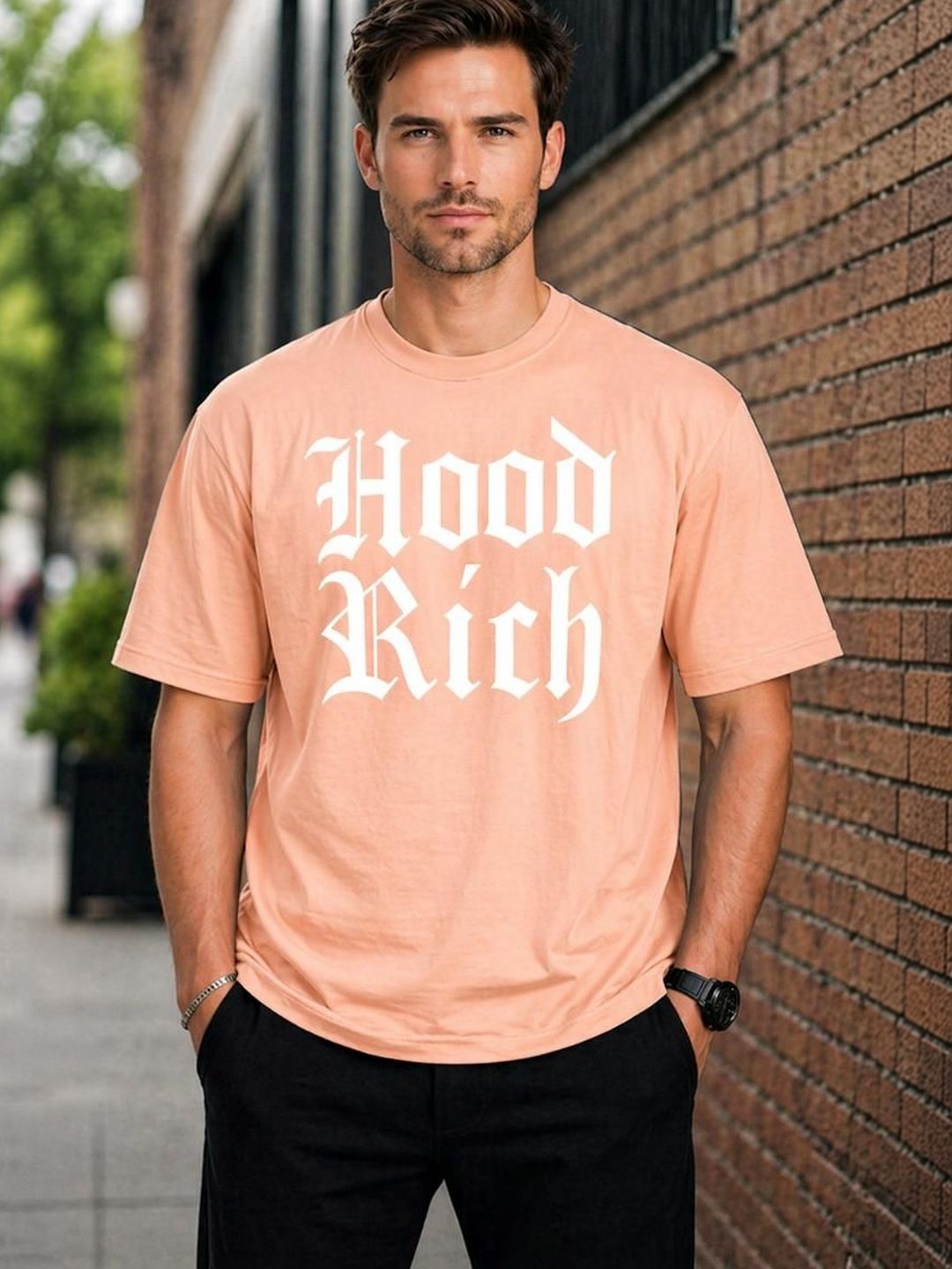 UTCV Men Typography Printed T-shirt