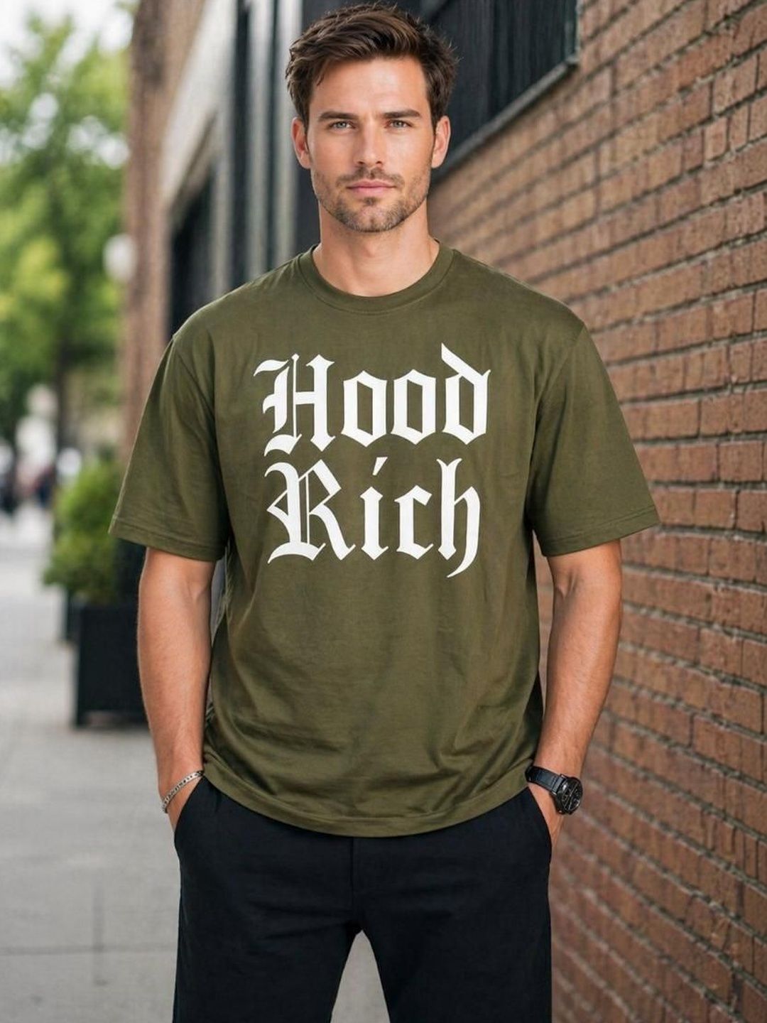 UTCV Men Typography Printed T-shirt