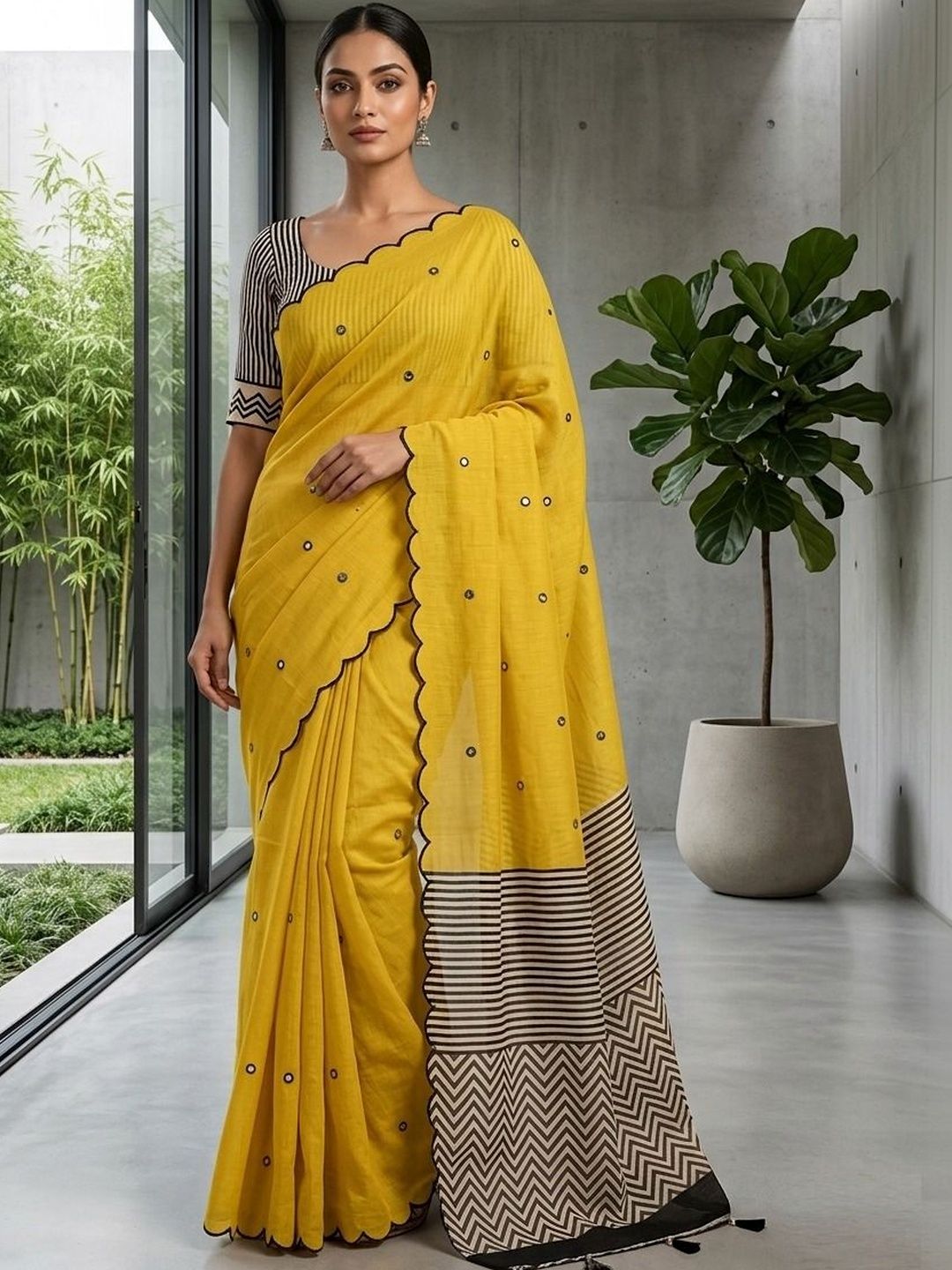 Sangria Woven Design Sarees Blouse Piece
