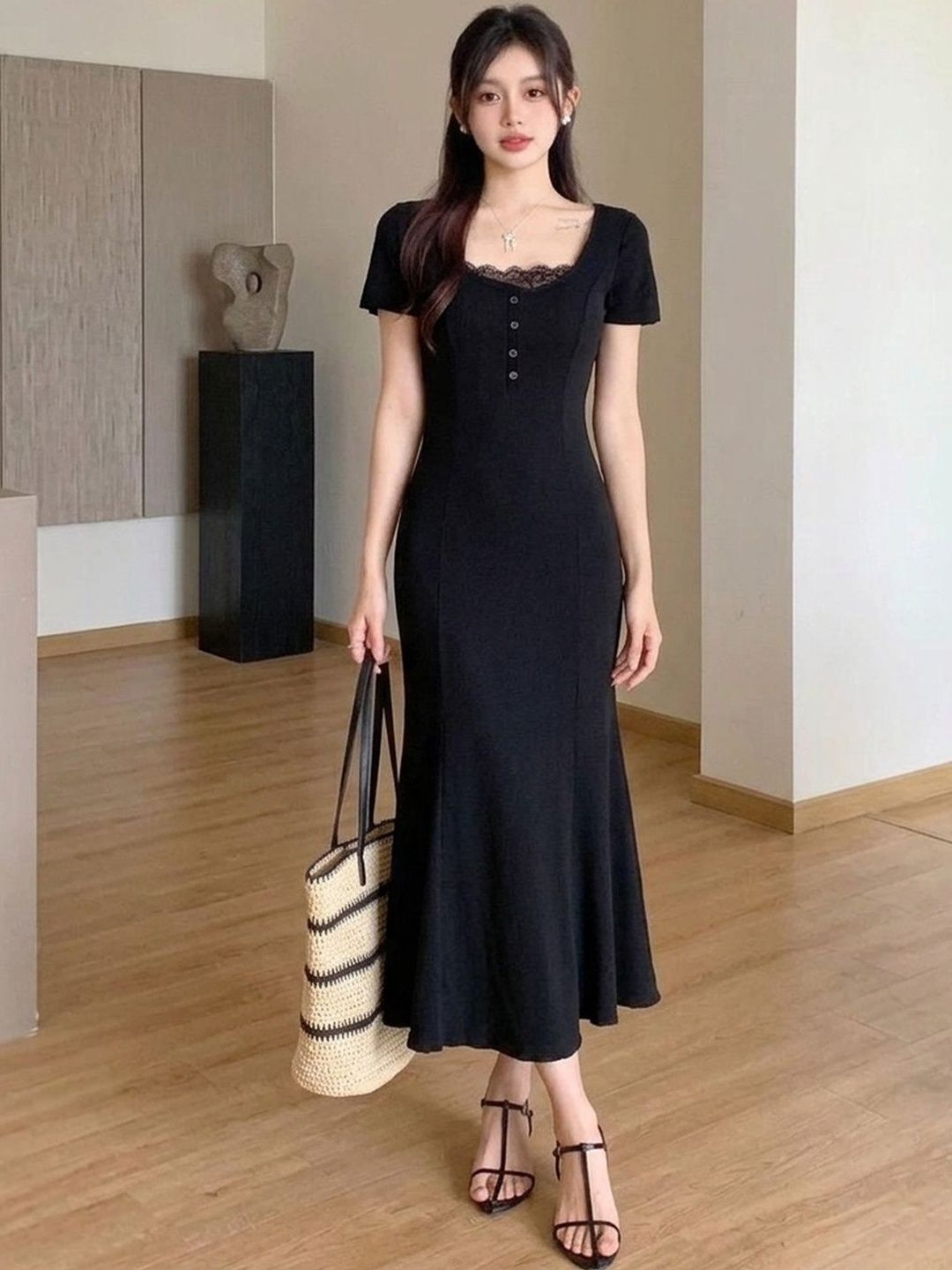 DressBerry Fit & Flare Midi Dress
