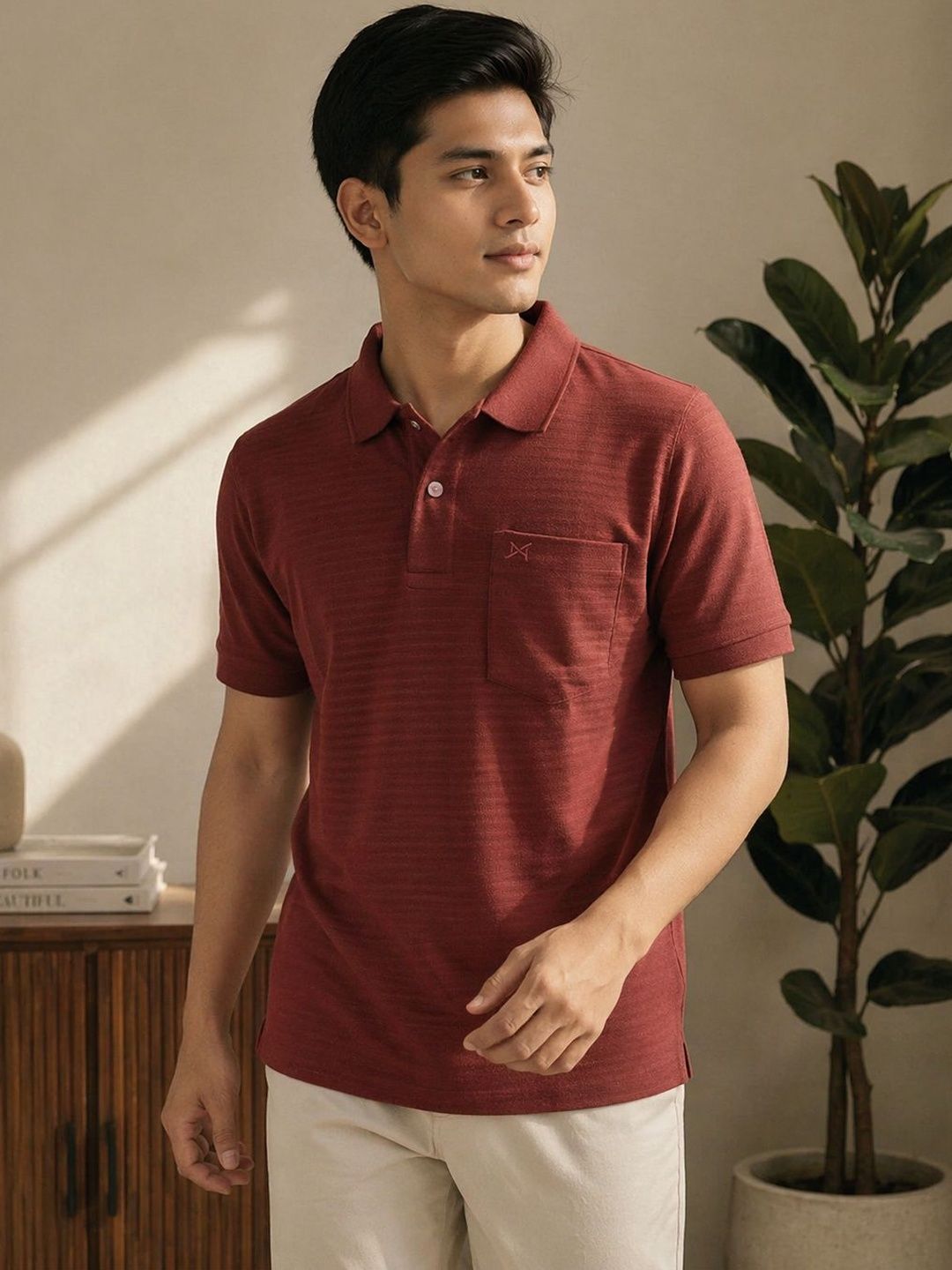 Force NXT Men Polo Collar Pockets T-shirt