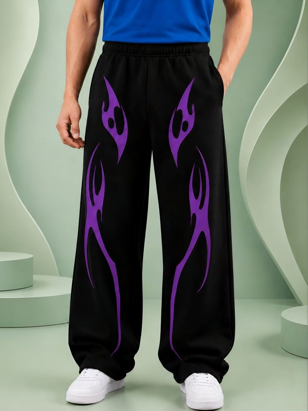 TEDWOODS Men Regular Fit Graphic Print Track Pants