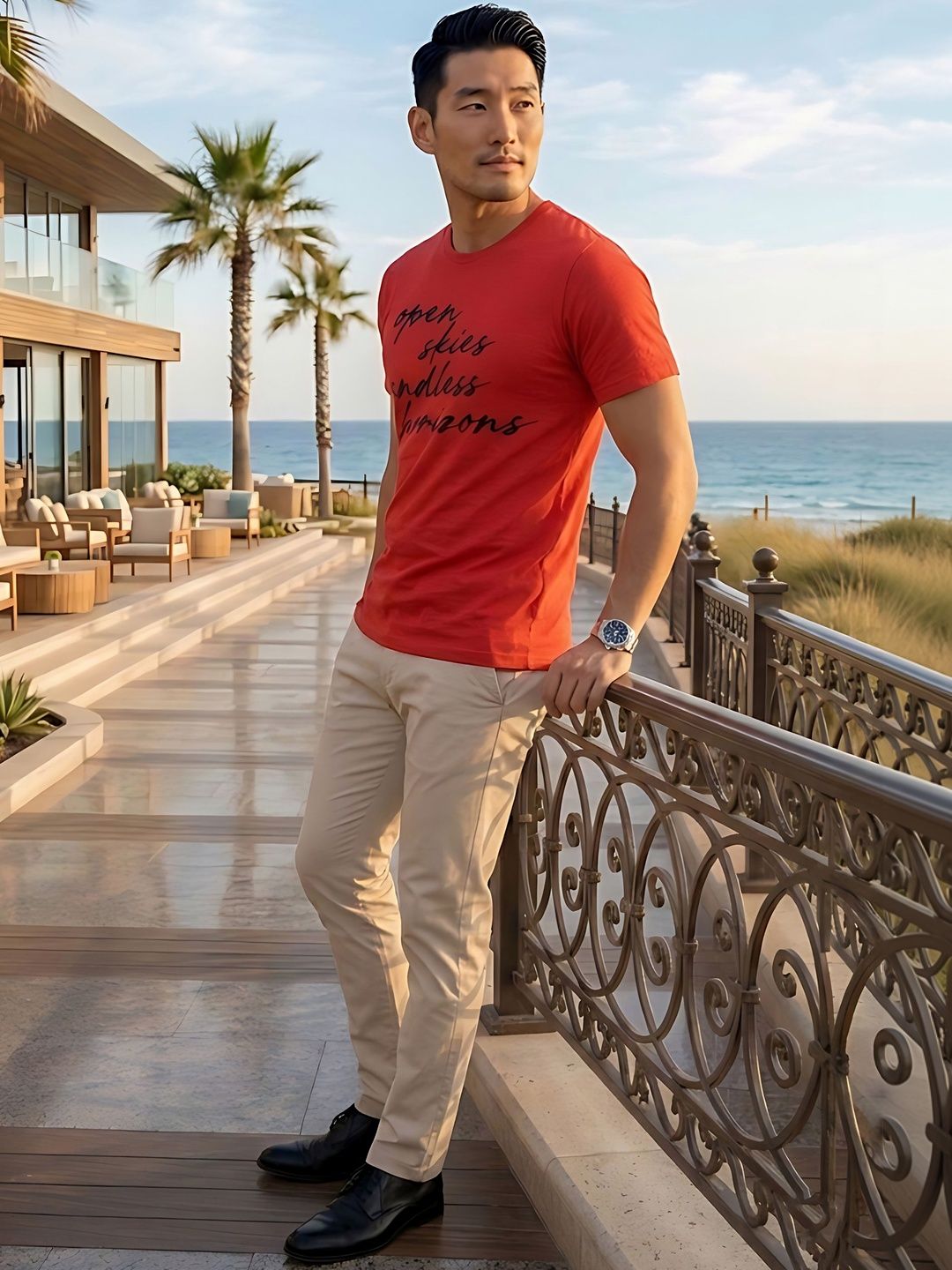 Moda Rapido Men Typography Printed T-shirt
