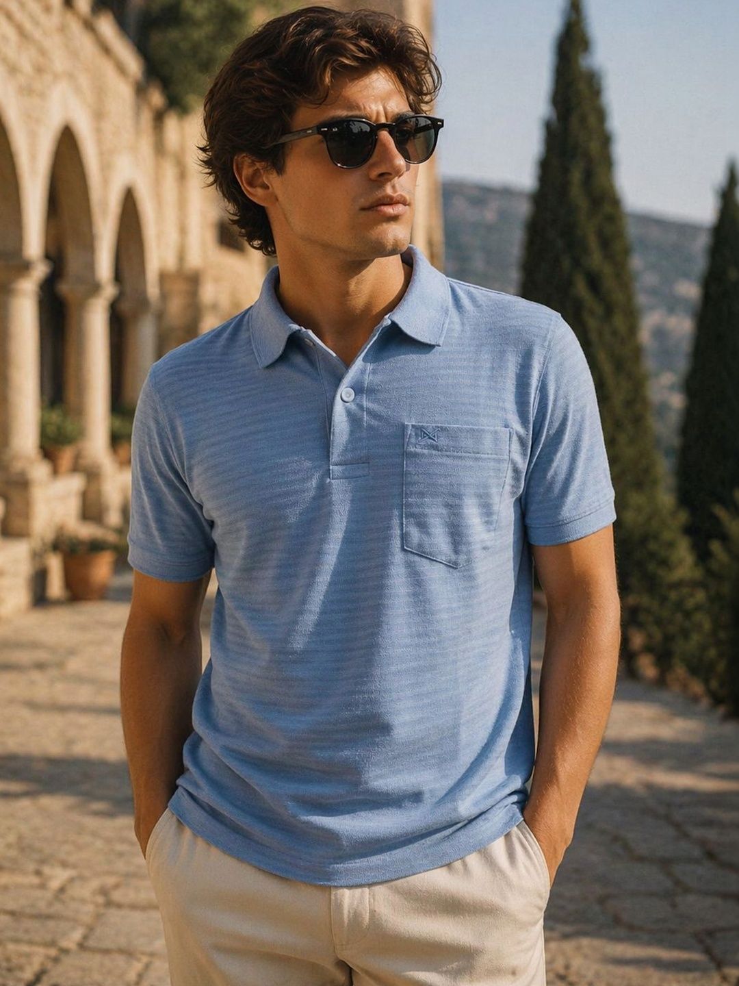 Force NXT Men Polo Collar Pockets T-shirt