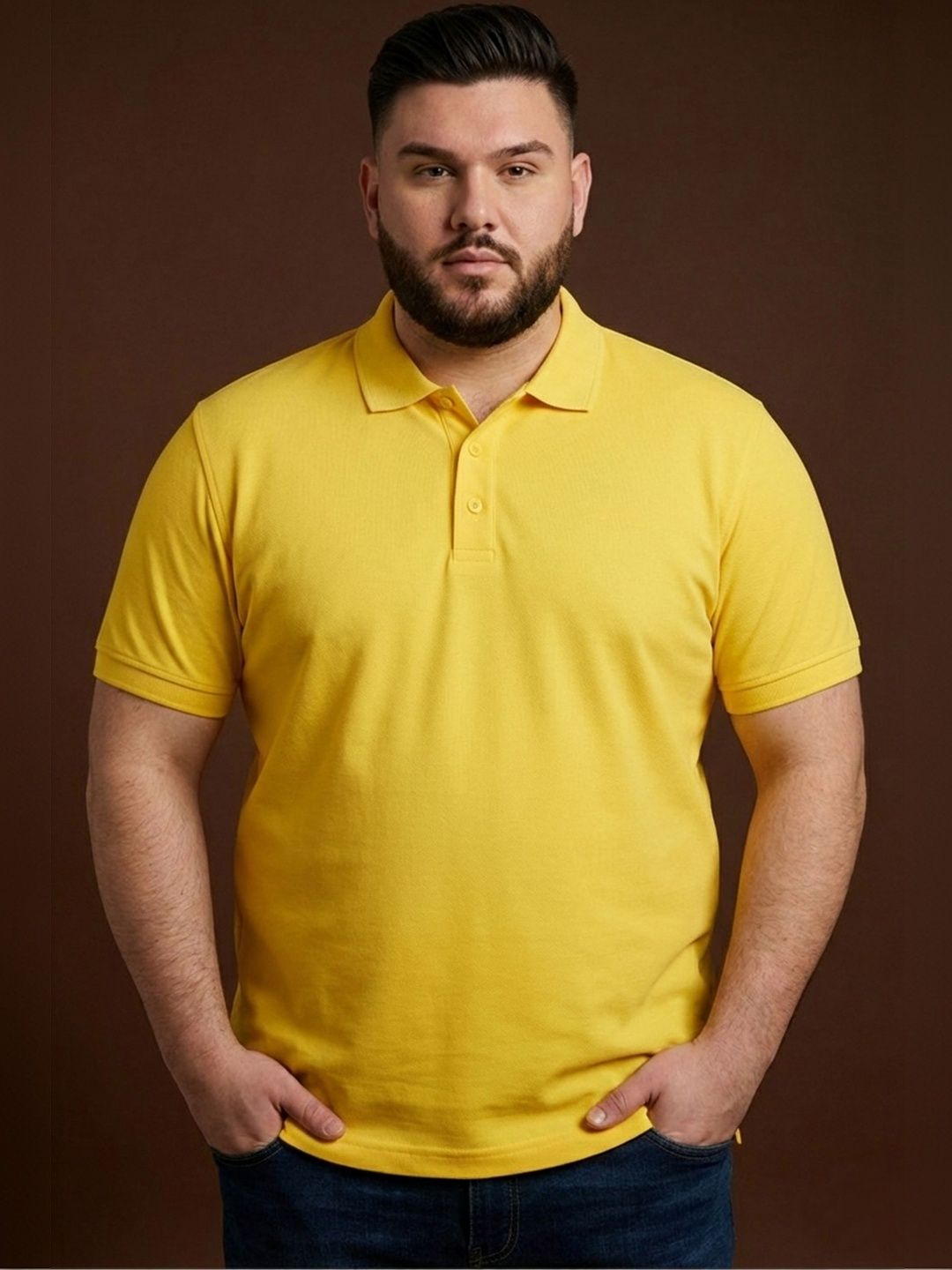 Mast & Harbour Men Polo Collar Pockets T-shirt