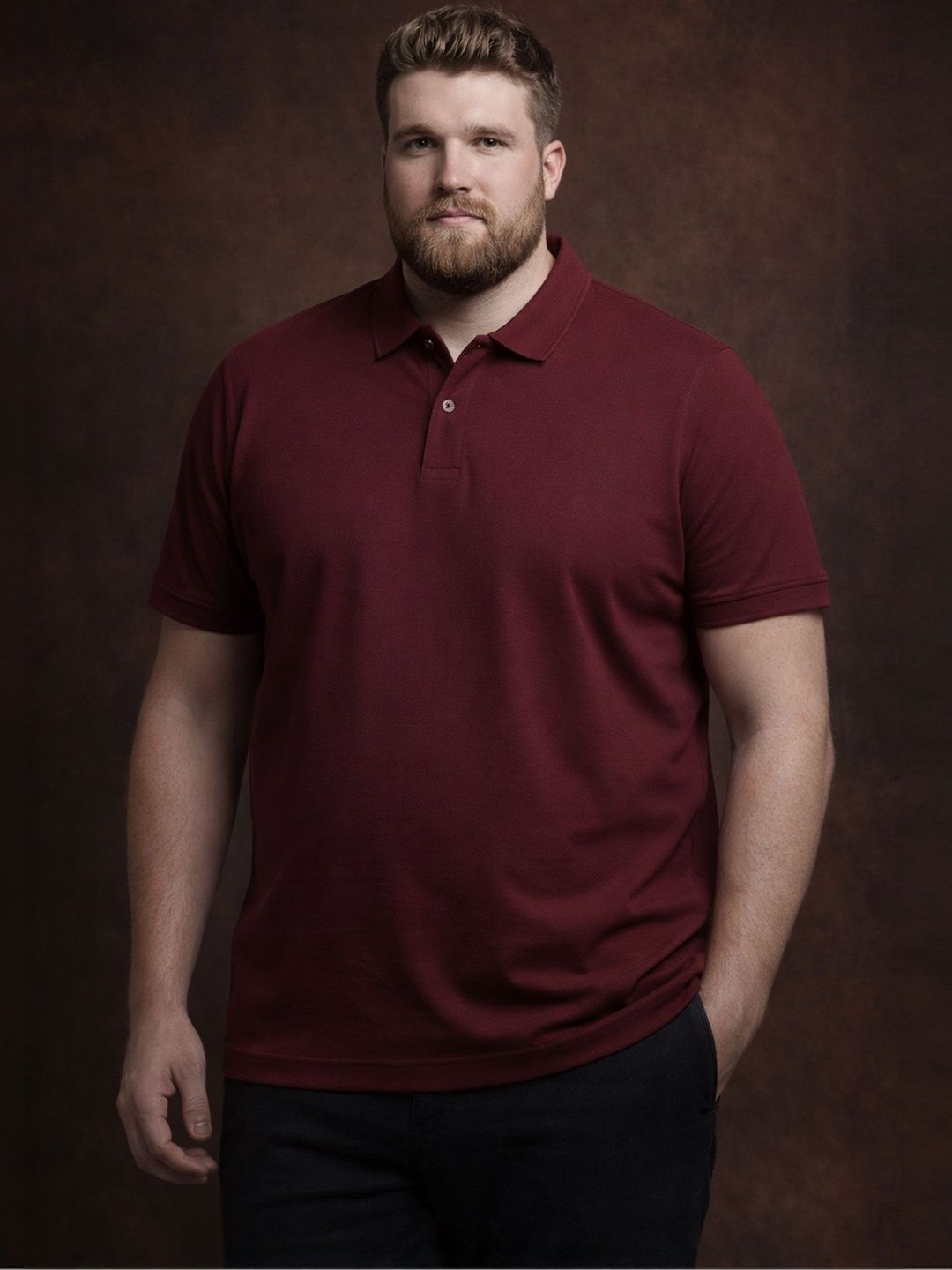 The Roadster Lifestyle Co Polo Collar Oversized Tshirts