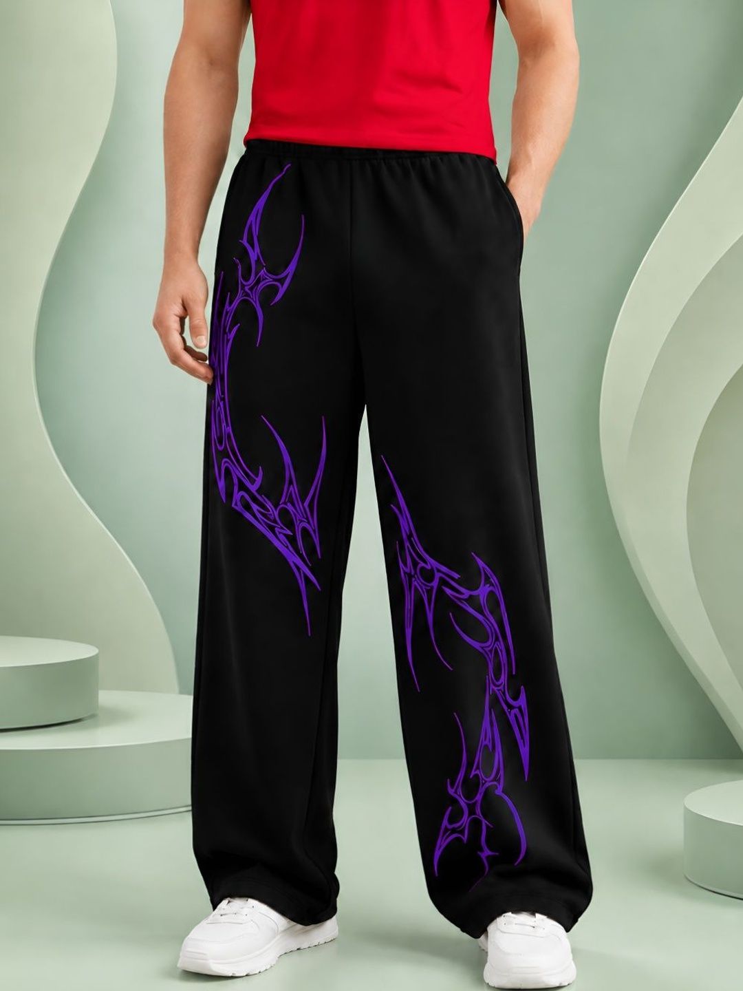 TEDWOODS Men Regular Fit Graphic Print Track Pants