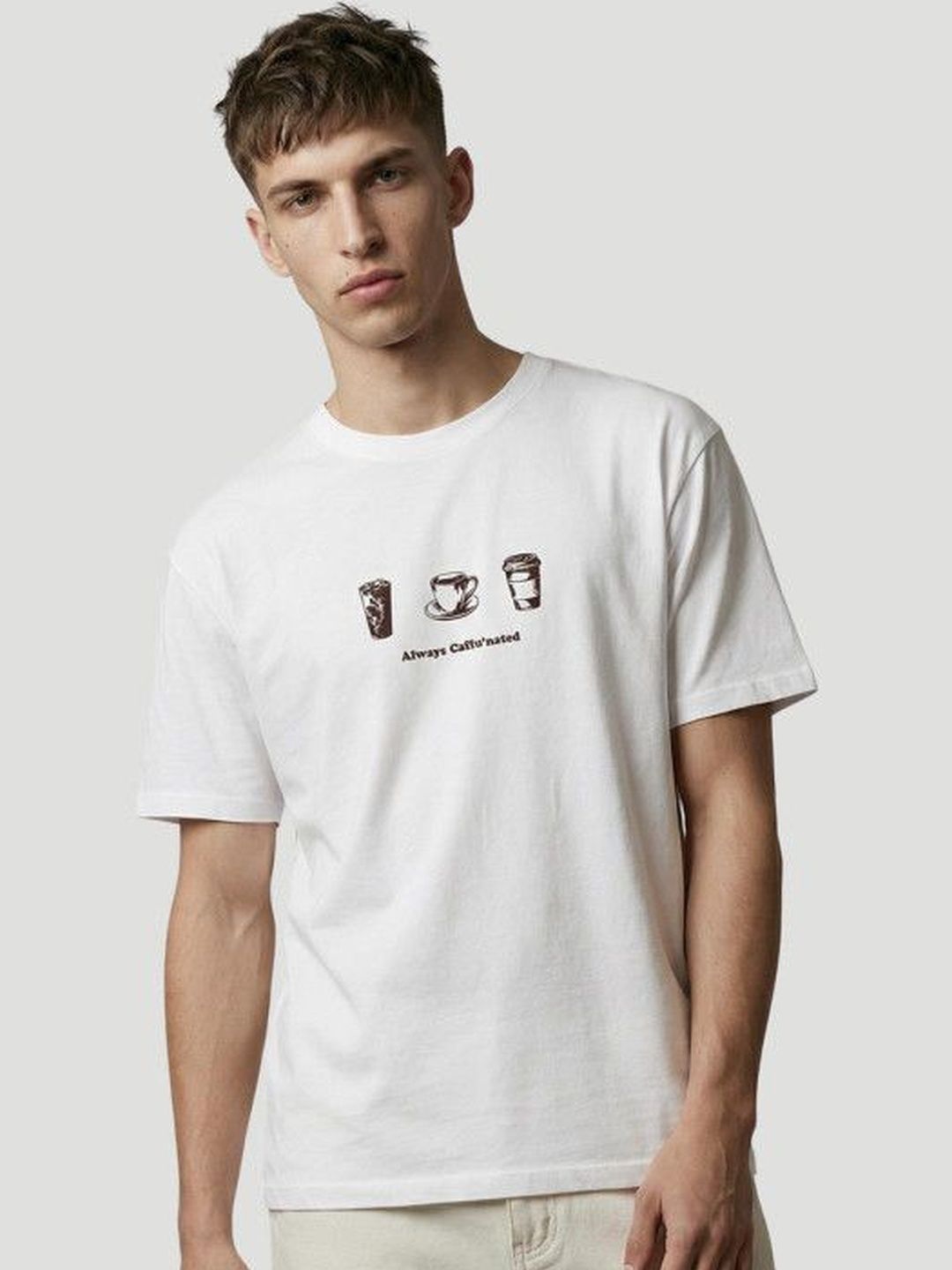 High Star Men Typography Printed T-shirt
