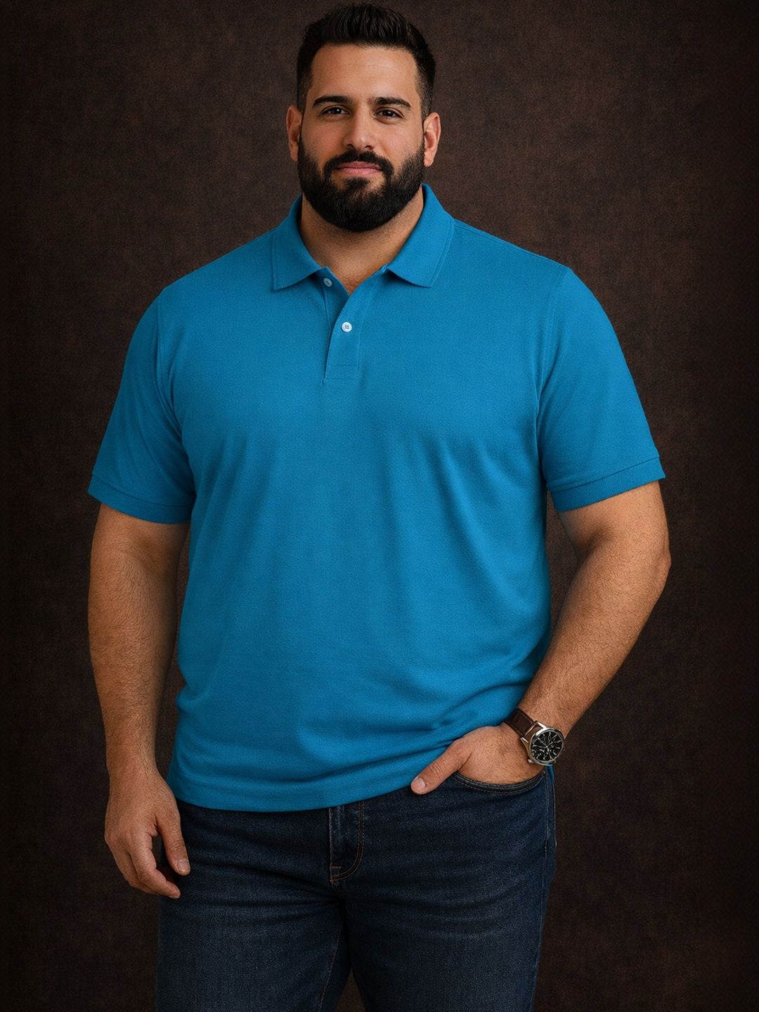 The Roadster Lifestyle Co Polo Collar Oversized Tshirts