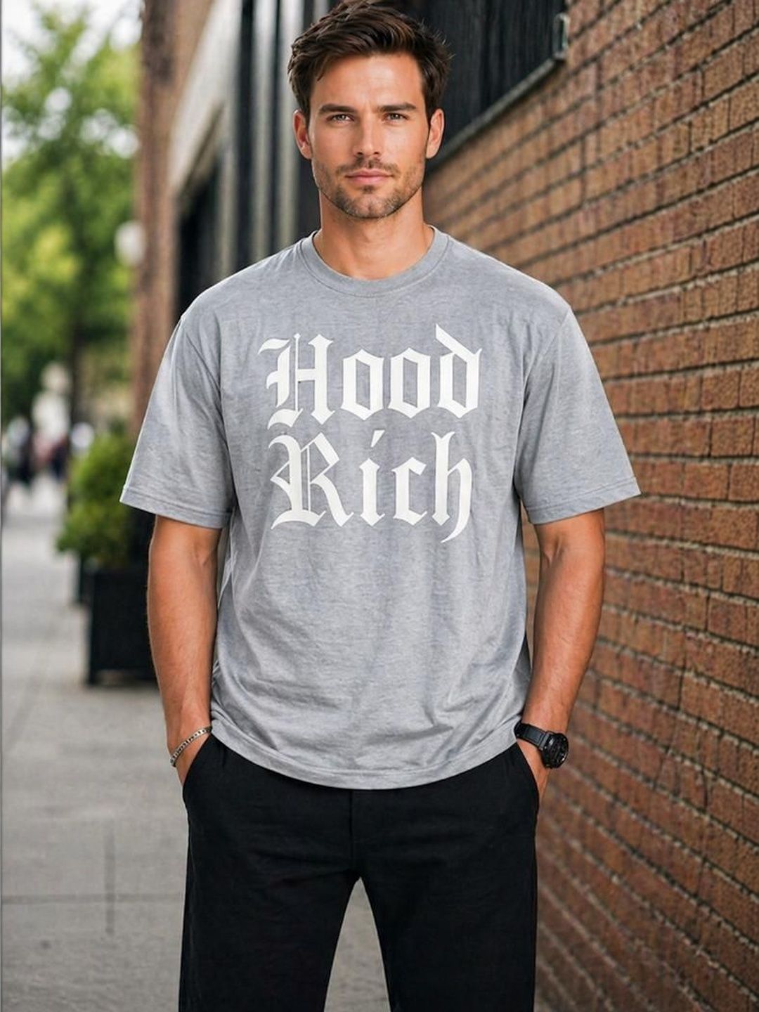 UTCV Men Typography Printed T-shirt