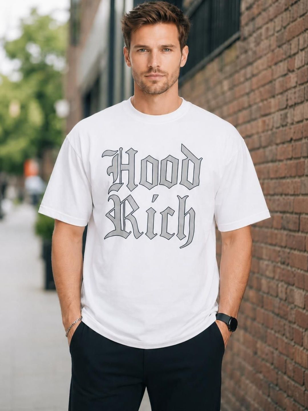 UTCV Men Typography Printed T-shirt