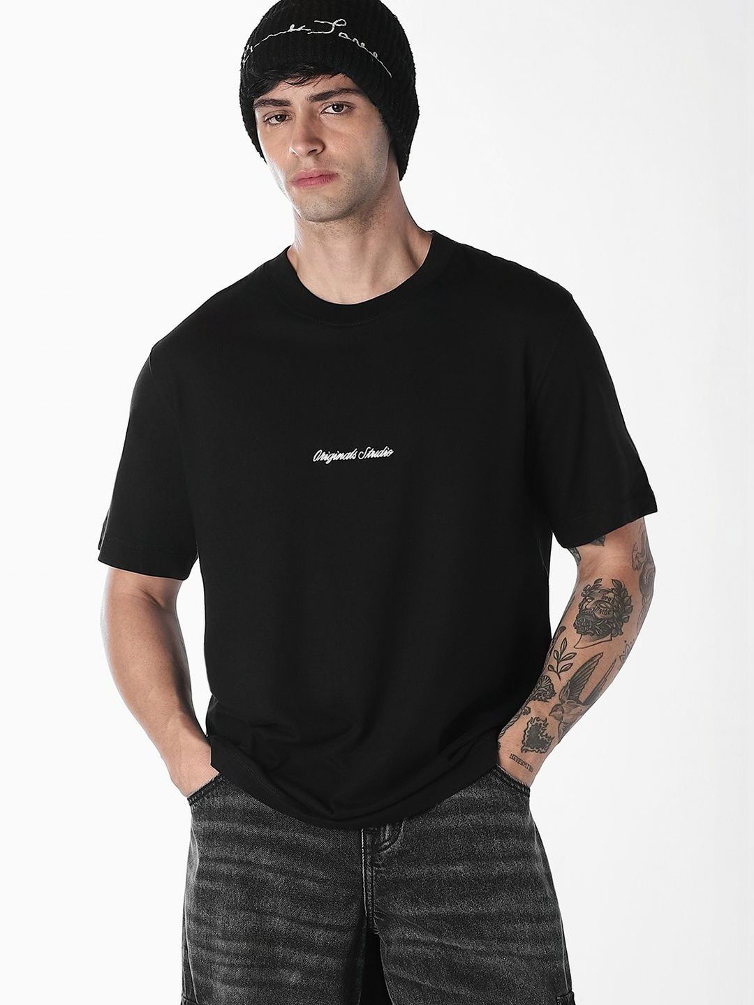 Jack & Jones Jack & Jones Men Typography Printed T-shirt