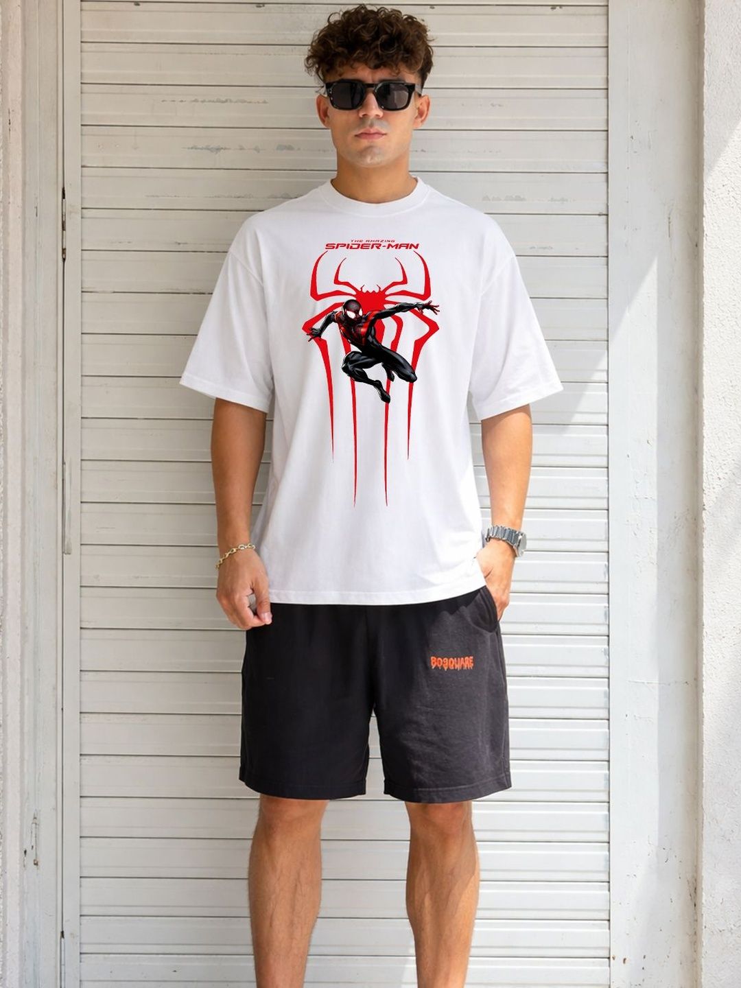 BDSQUARE Printed Oversized Cotton T-shirt