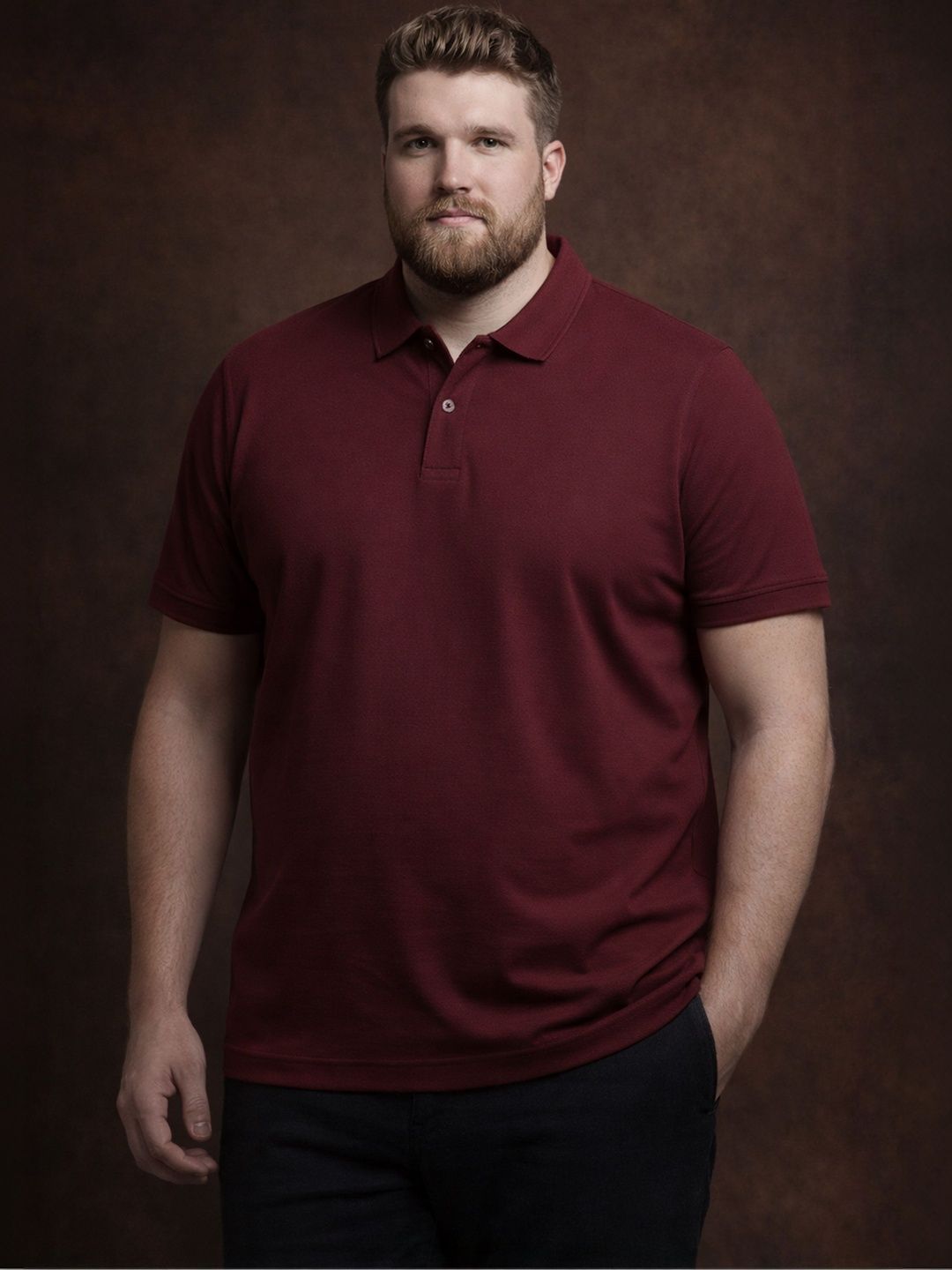 Mast & Harbour Men Polo Collar Pockets T-shirt